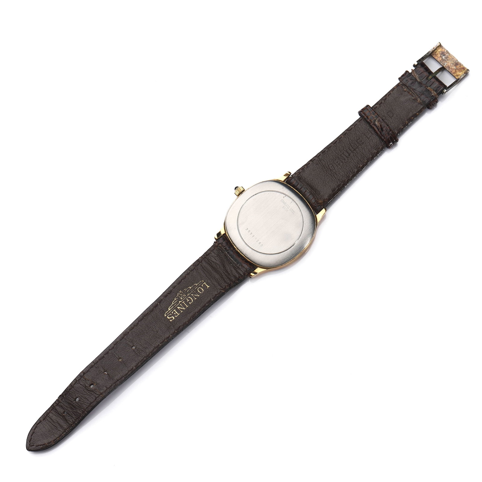 LONGINES GOLD-TONE AUTOMATIC DATE WRISTWATCH - 5