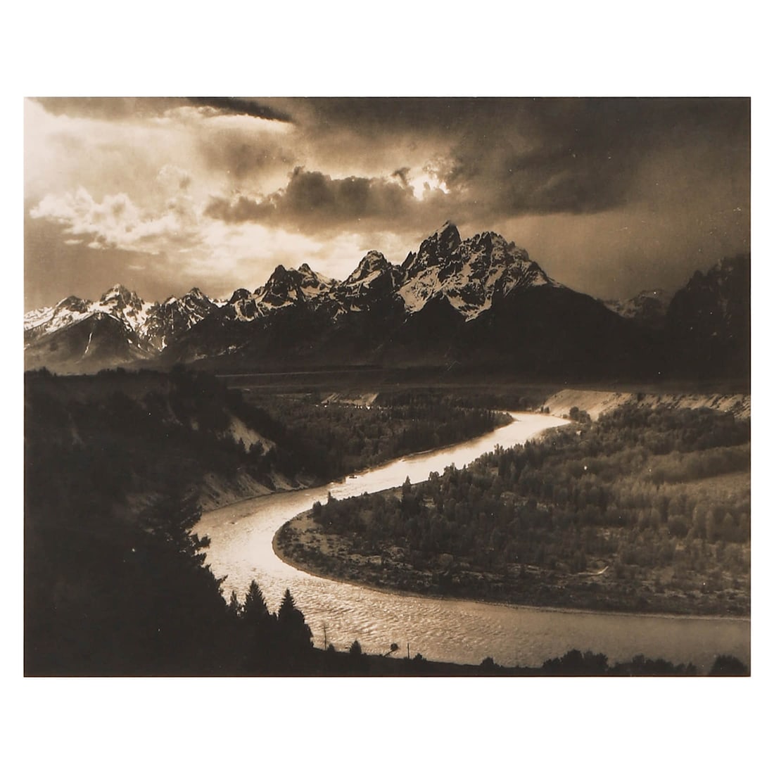 ANSEL ADAMS (1902–1984)GRAND TETONS AND THE SNAKE RIVER, GRAND TETON NATIONAL PARK, WYOMING (1 of 3)