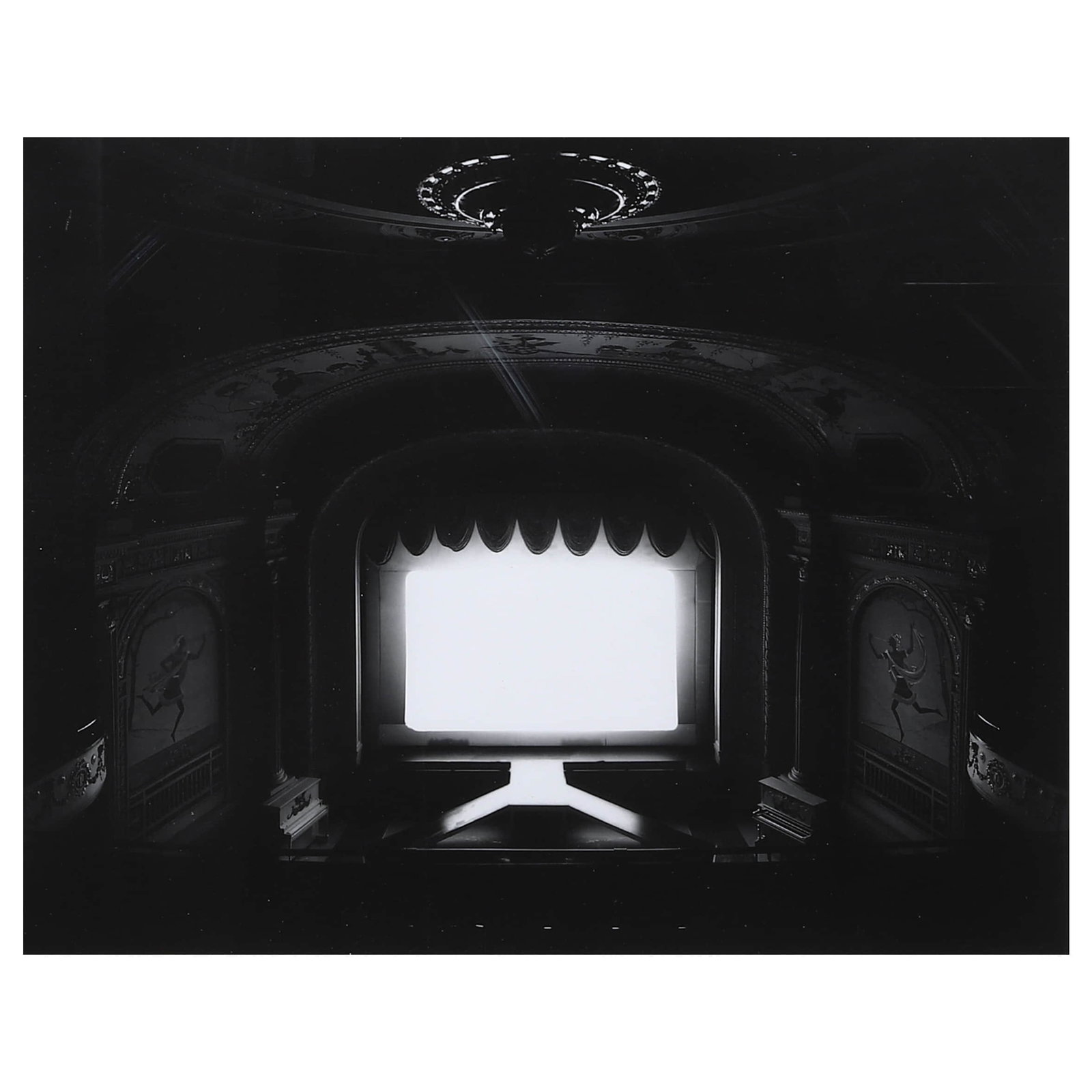 HIROSHI SUGIMOTO (B. 1948)CABOT ST CINEMA THEATRE: Artist HIROSHI SUGIMOTO (B. 1948) Title CABOT ST CINEMA THEATRE Medium gelatin silver photograph, mounted on board Dimensions Photograph: 10 7/8 × 13 15/16 in. (27.7 × 35.4 cm)Framed: 19 11/16 ×