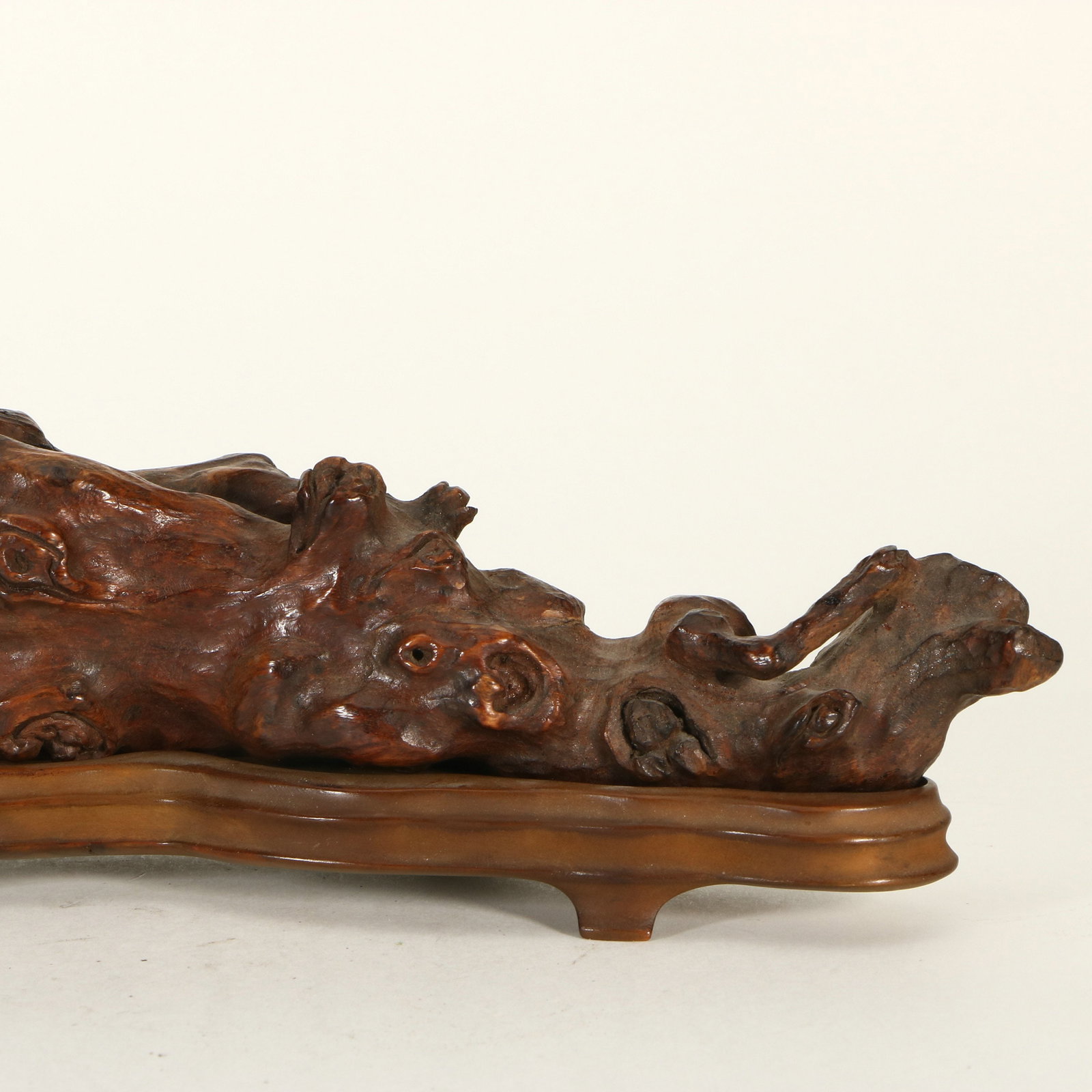Root Carved Mountain Ornament - 2