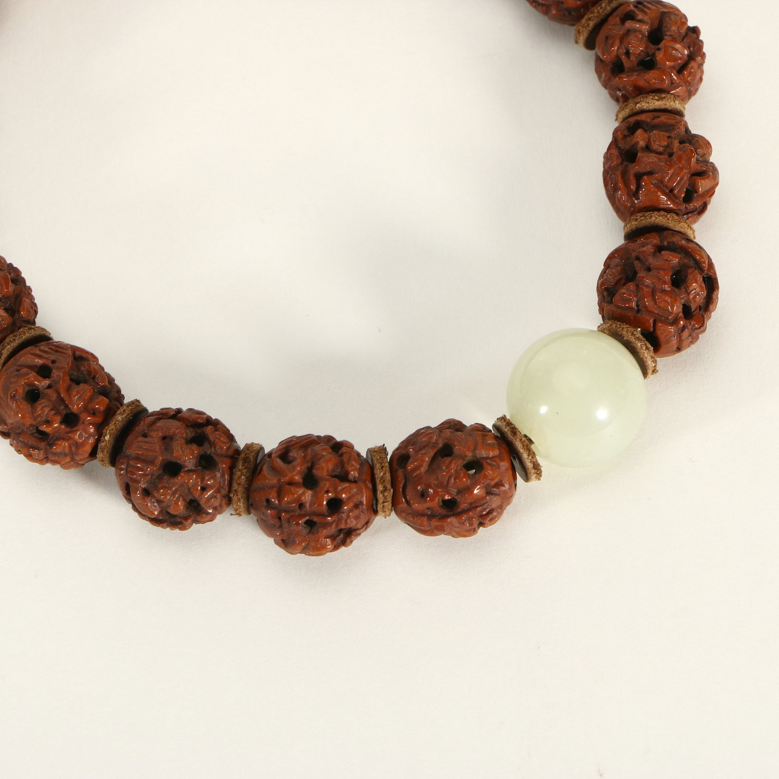 Carved Nut Bracelet - 4
