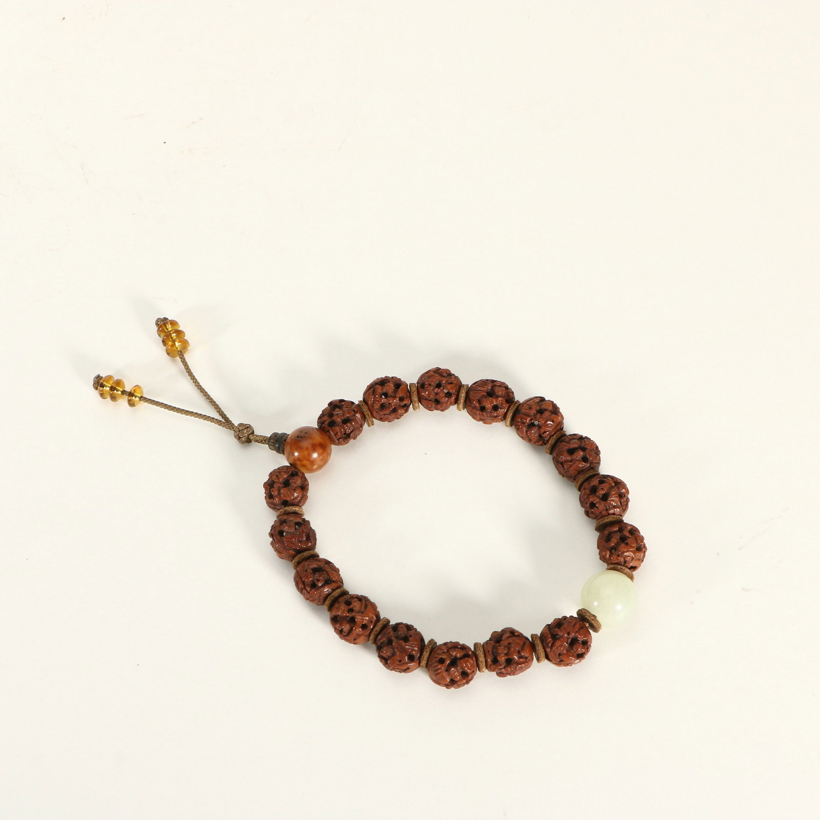 Carved Nut Bracelet - 5