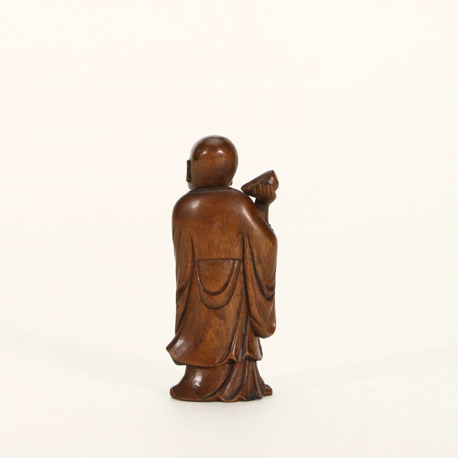 Boxwood Arhat Statue - 3