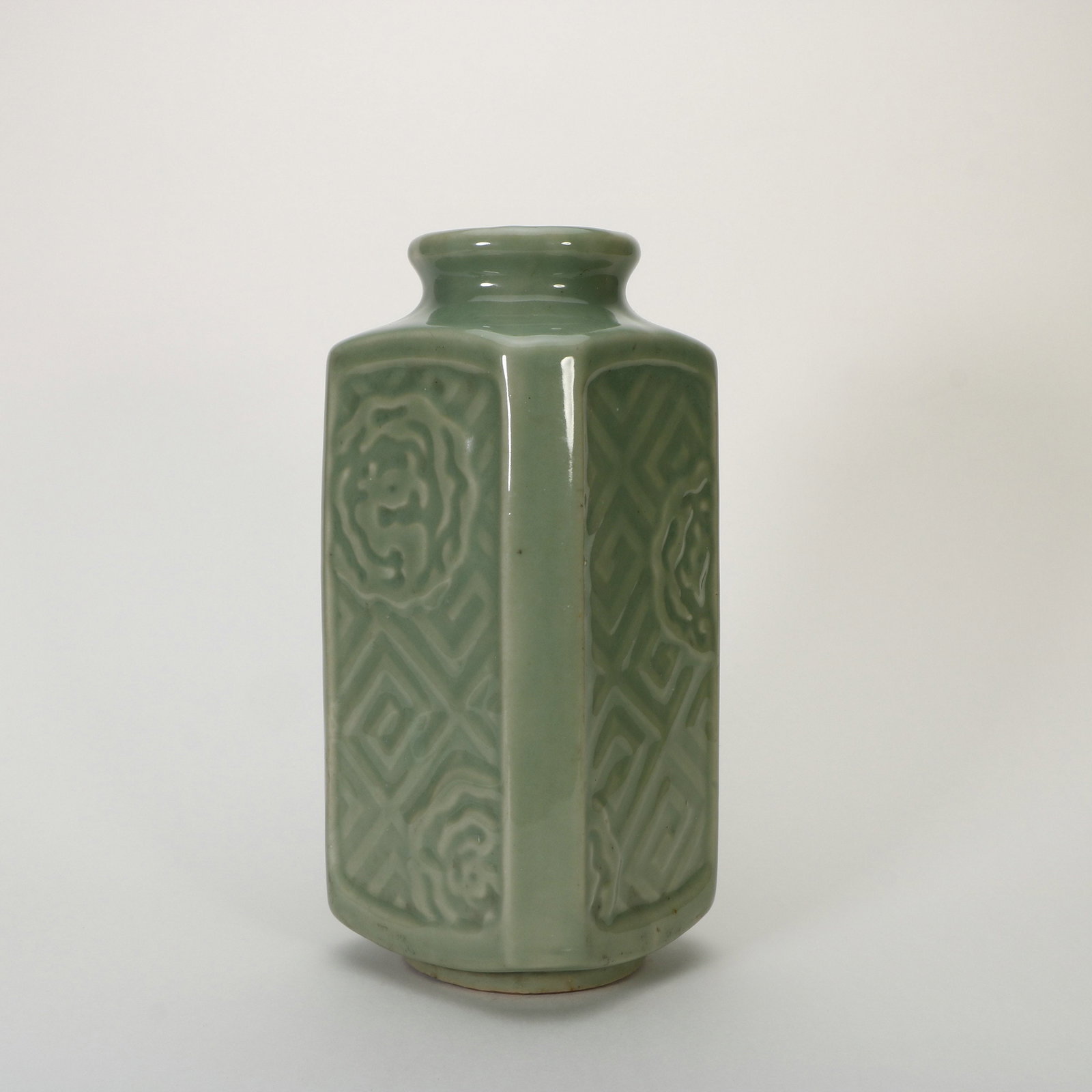 Longquan Kiln Square Bottle - 2