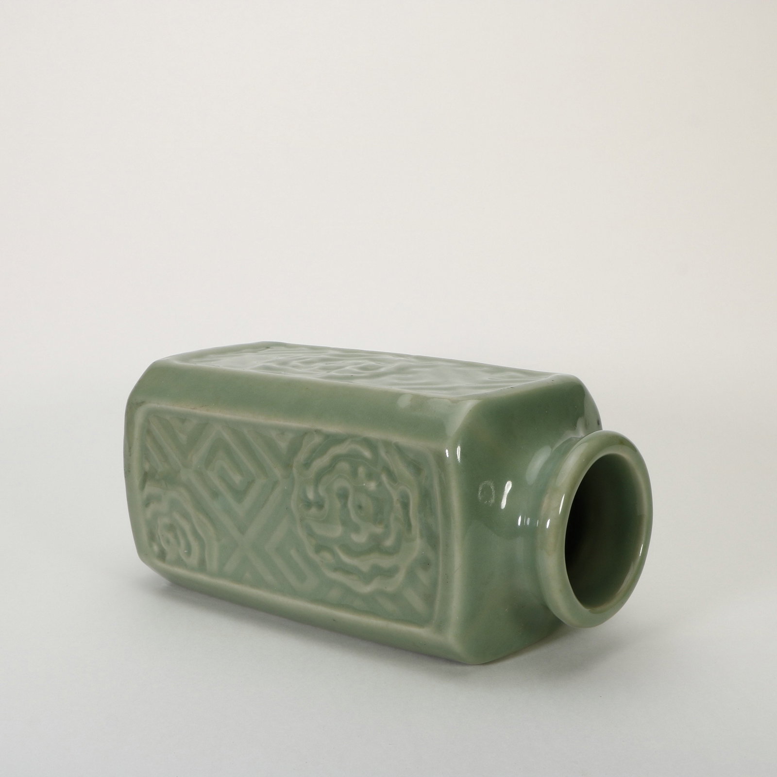 Longquan Kiln Square Bottle - 4