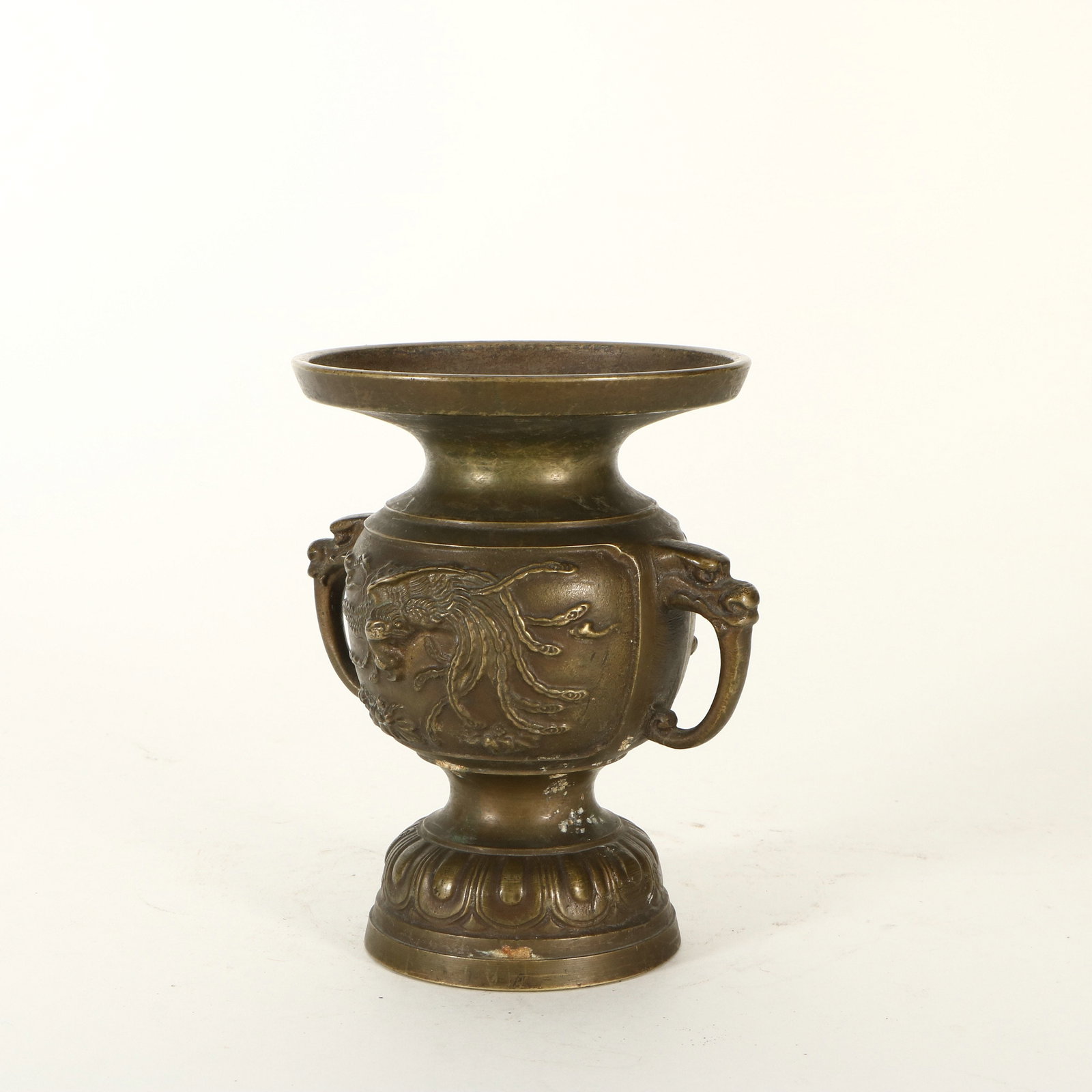 Copper Phoenix Pattern Flower Vase - 2