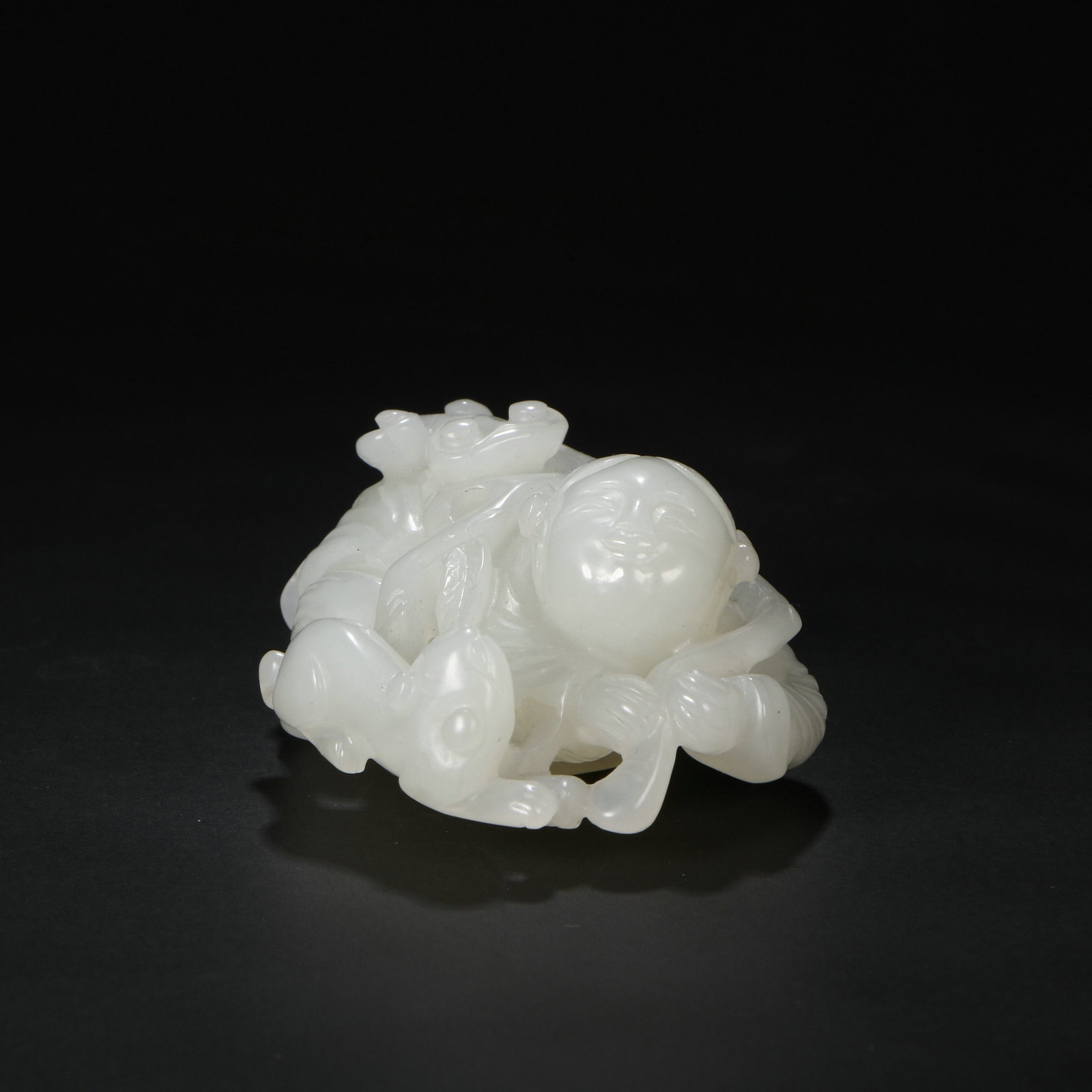 Hetian Jade Boy Figurine - 2