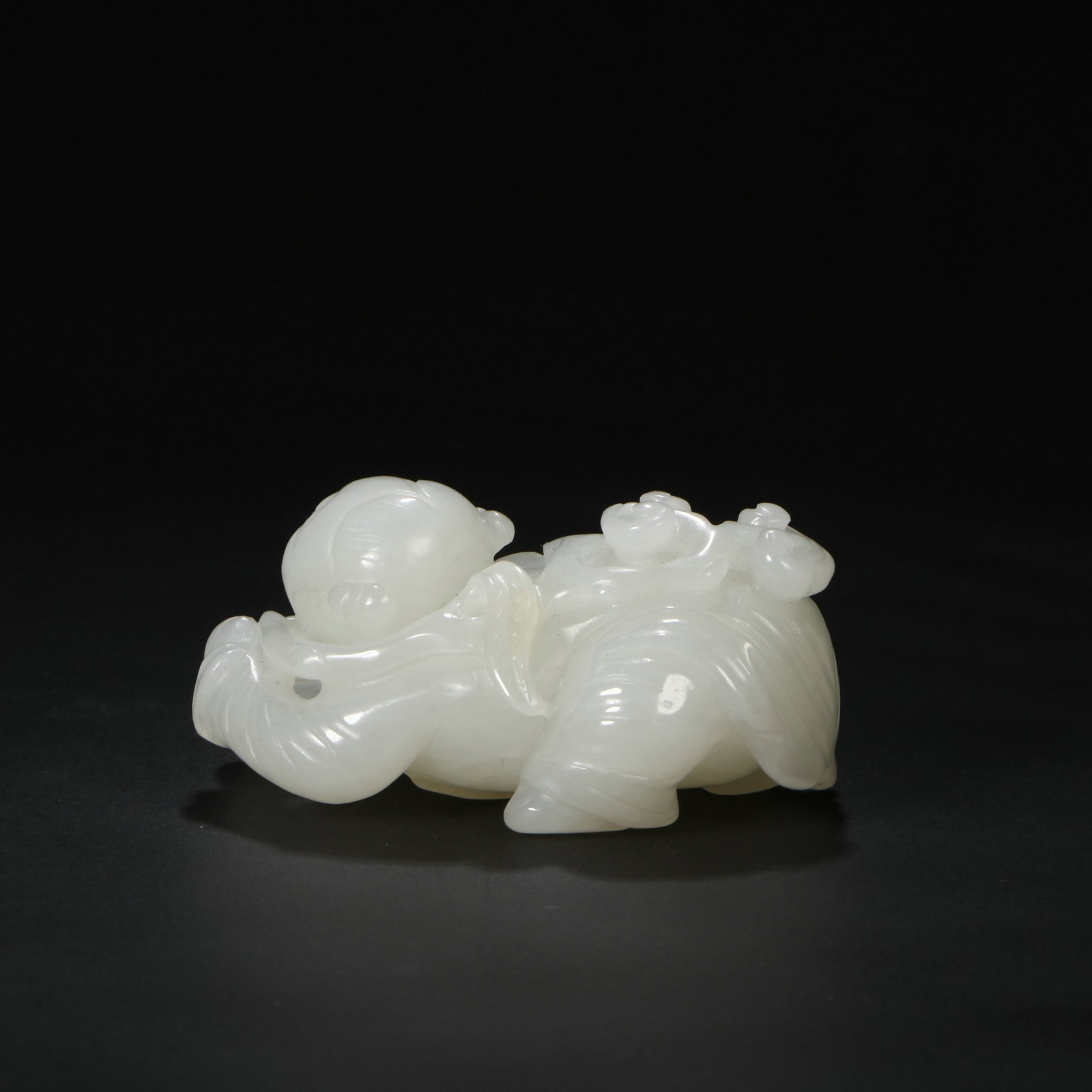 Hetian Jade Boy Figurine - 4