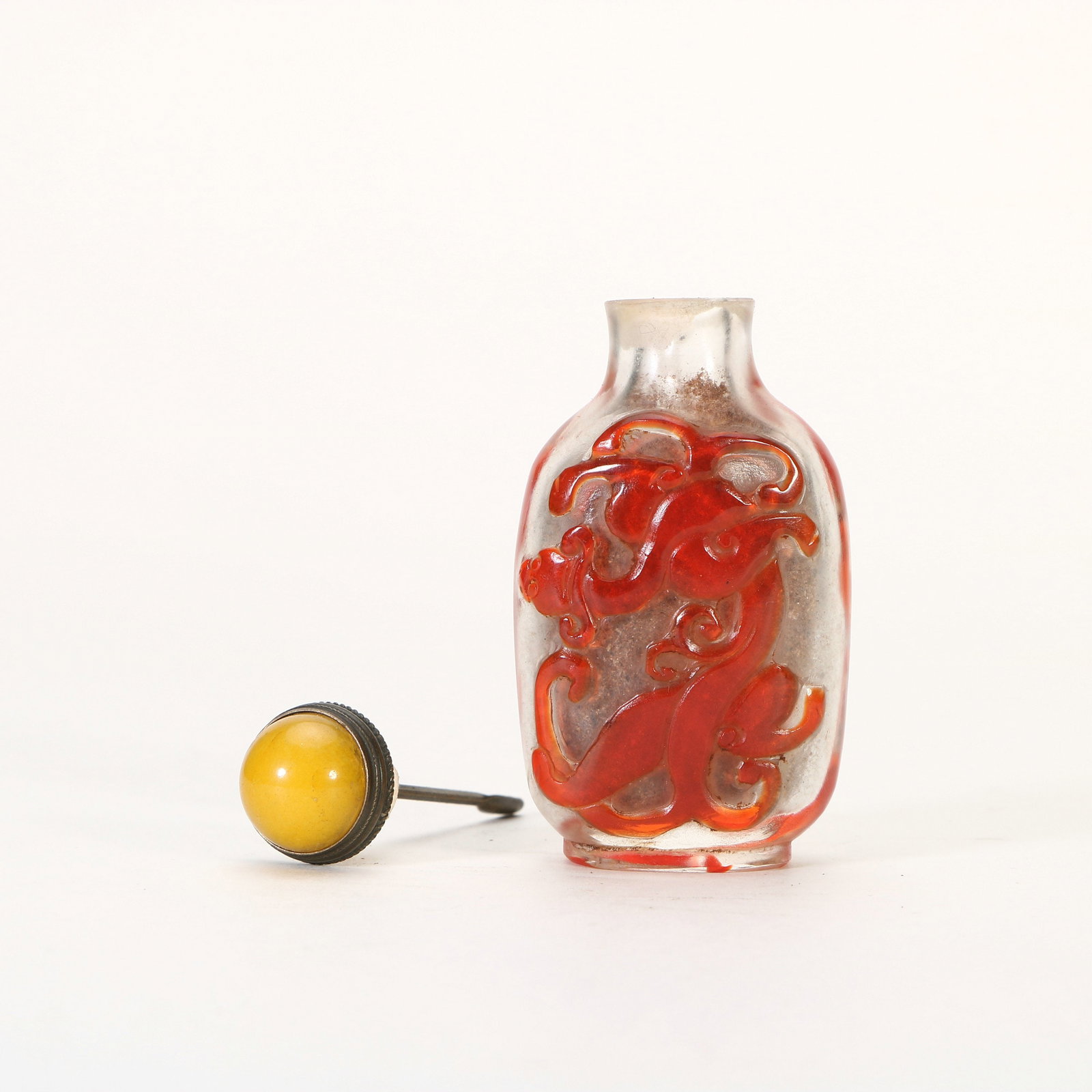 Crystal Dragon Snuff Bottle - 3