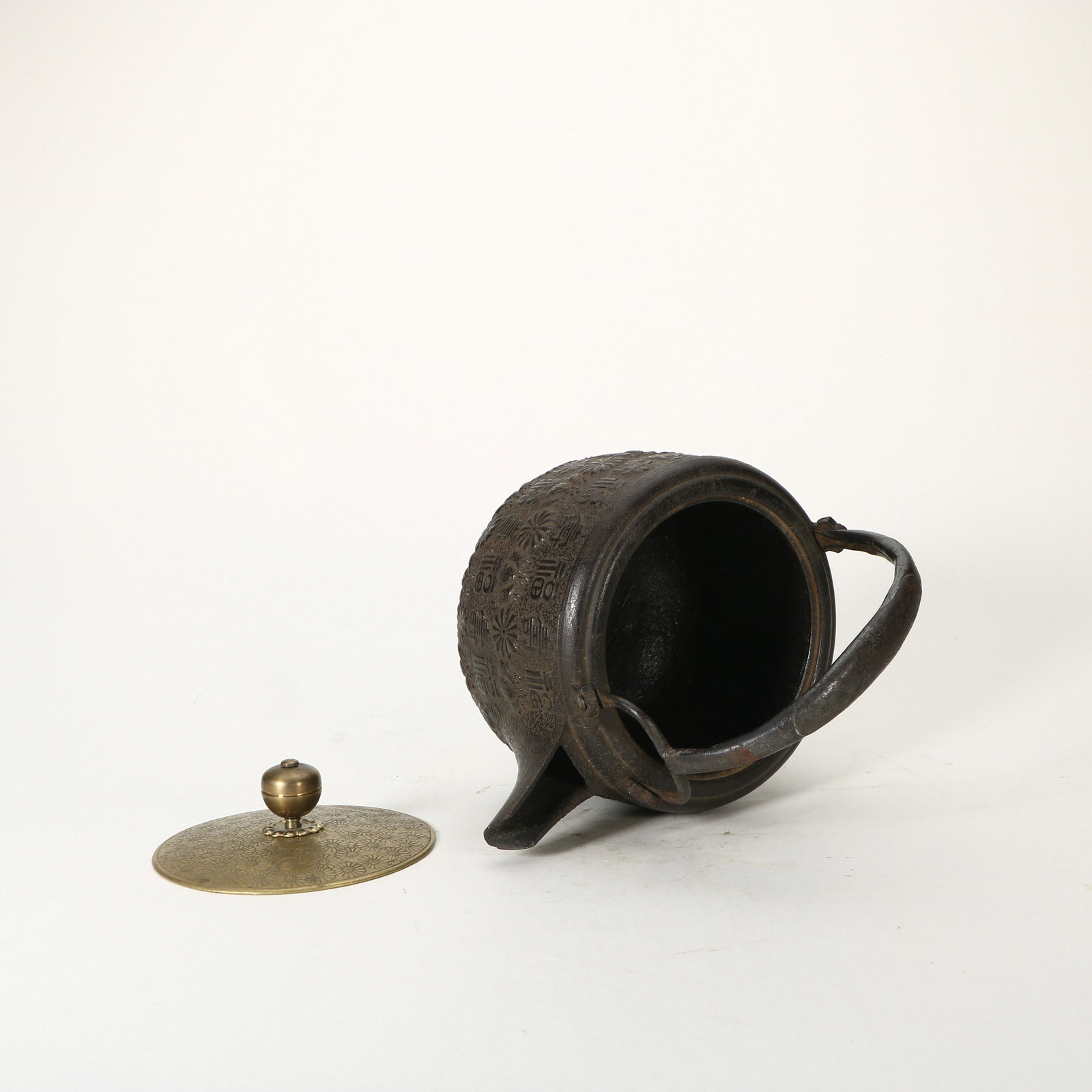 Iron Teapot with Auspicious Longevity Pattern - 5