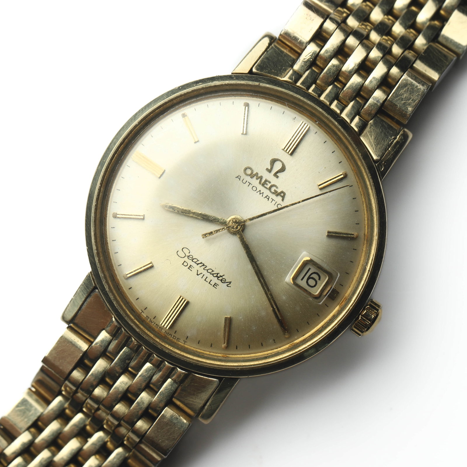 OMEGA SEAMASTER DE VILLE AUTOMATIC 14K GOLD FILLED WRISTWATCH (1 of 5)