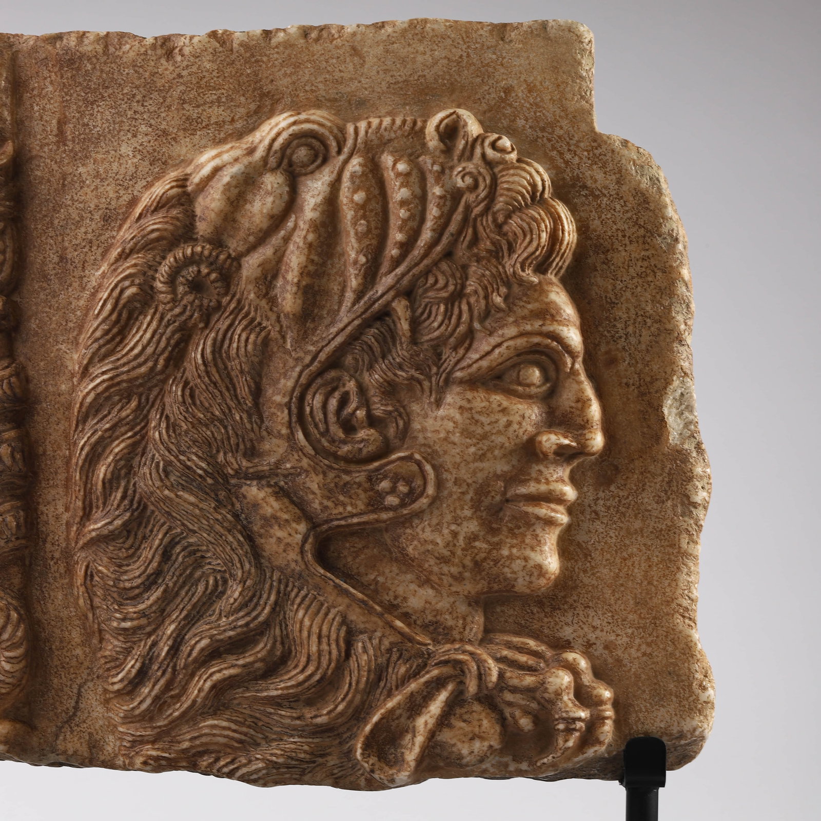 A CARVED STONE RELIEF PANEL - 2