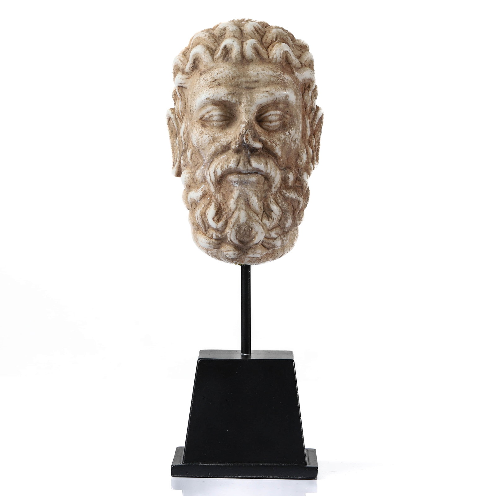 ANCIENT ROMAN STONE HEAD SCULPTURE (1 of 6)