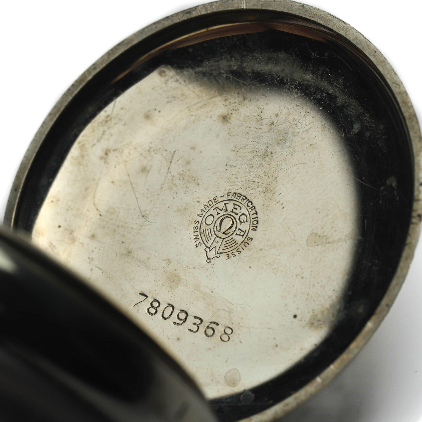 OMEGA OPEN FACE POCKET WATCH - 2