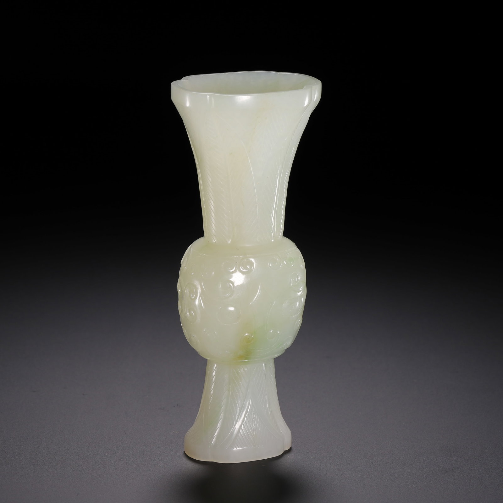 Hetian jade flower goblet - 5