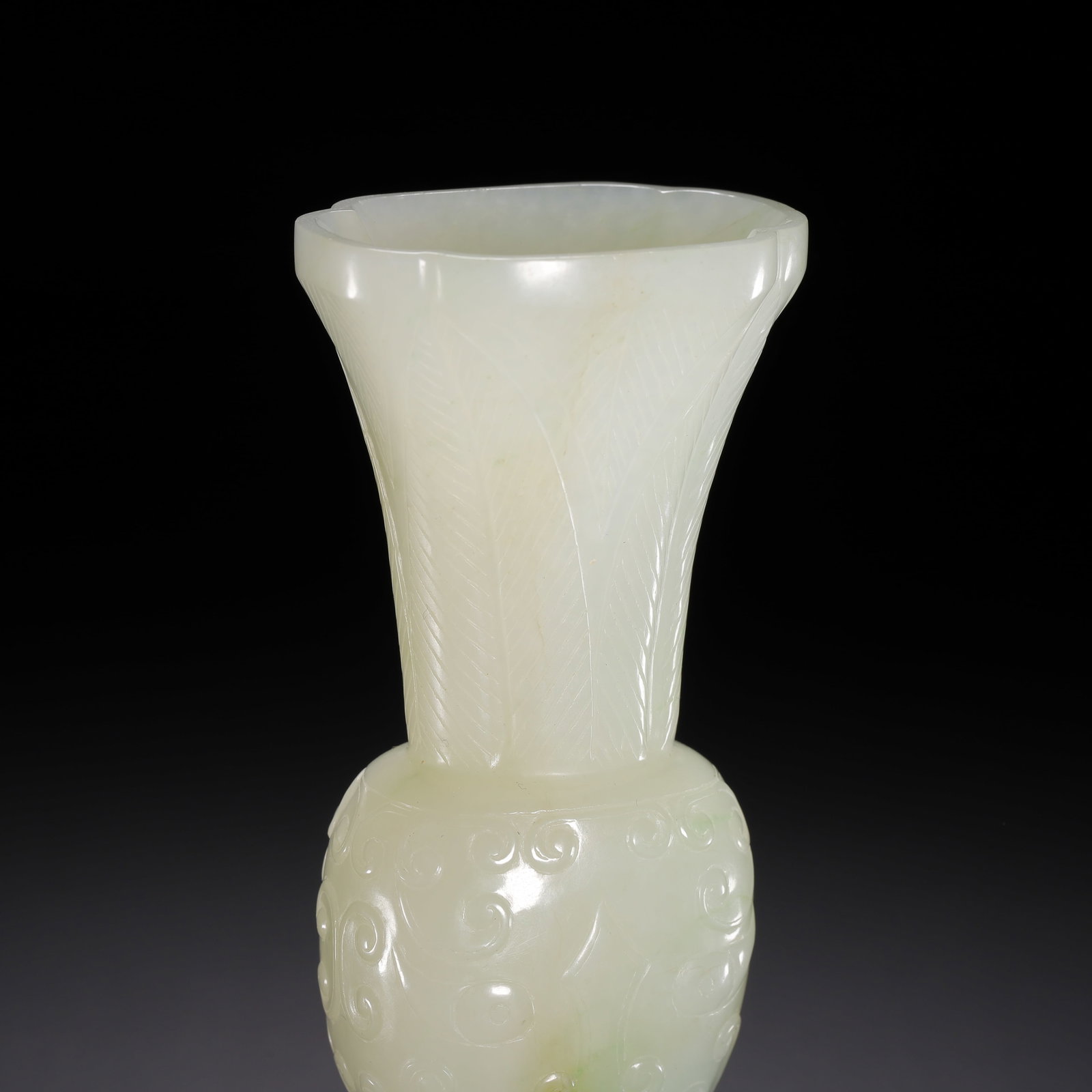 Hetian jade flower goblet - 6