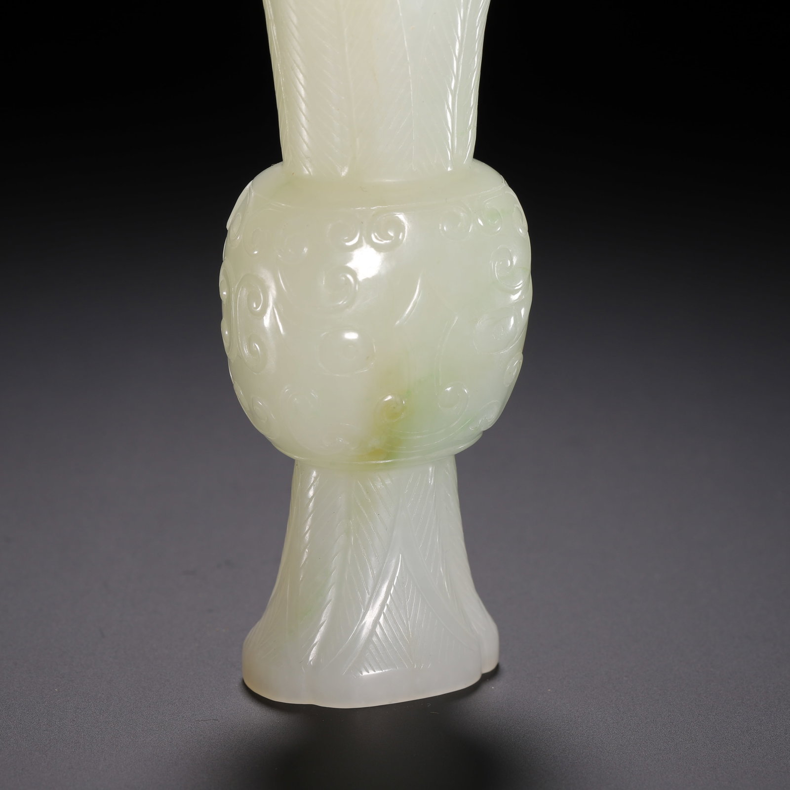 Hetian jade flower goblet - 7