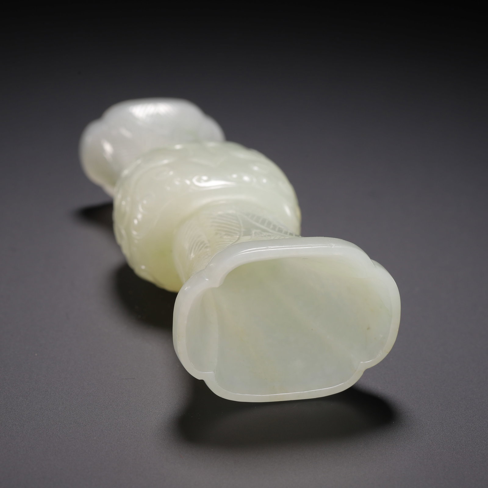 Hetian jade flower goblet - 8