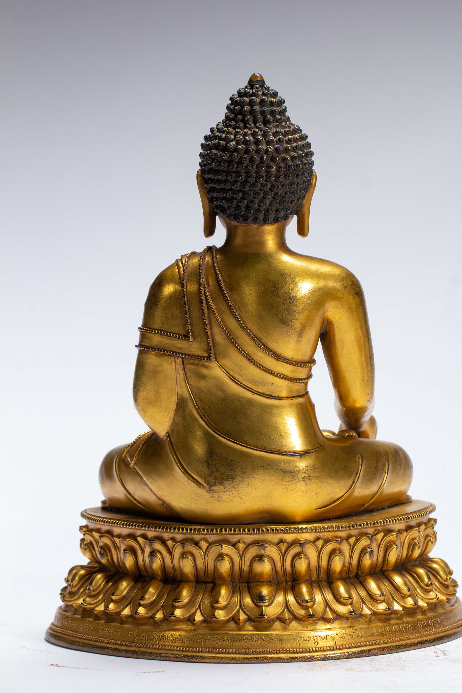 Gilded bronze Buddha statue - 5
