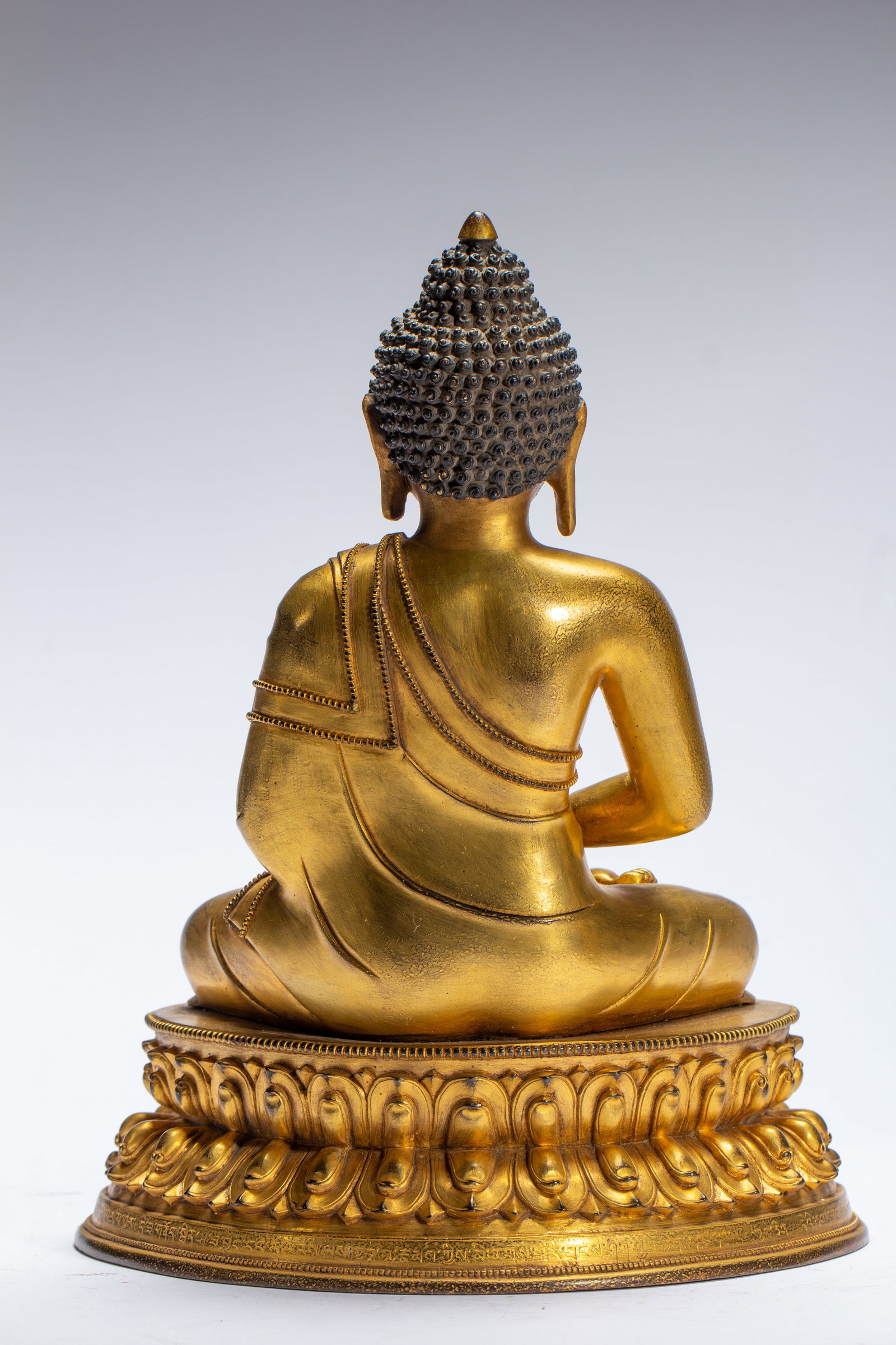 Gilded bronze Buddha statue - 9