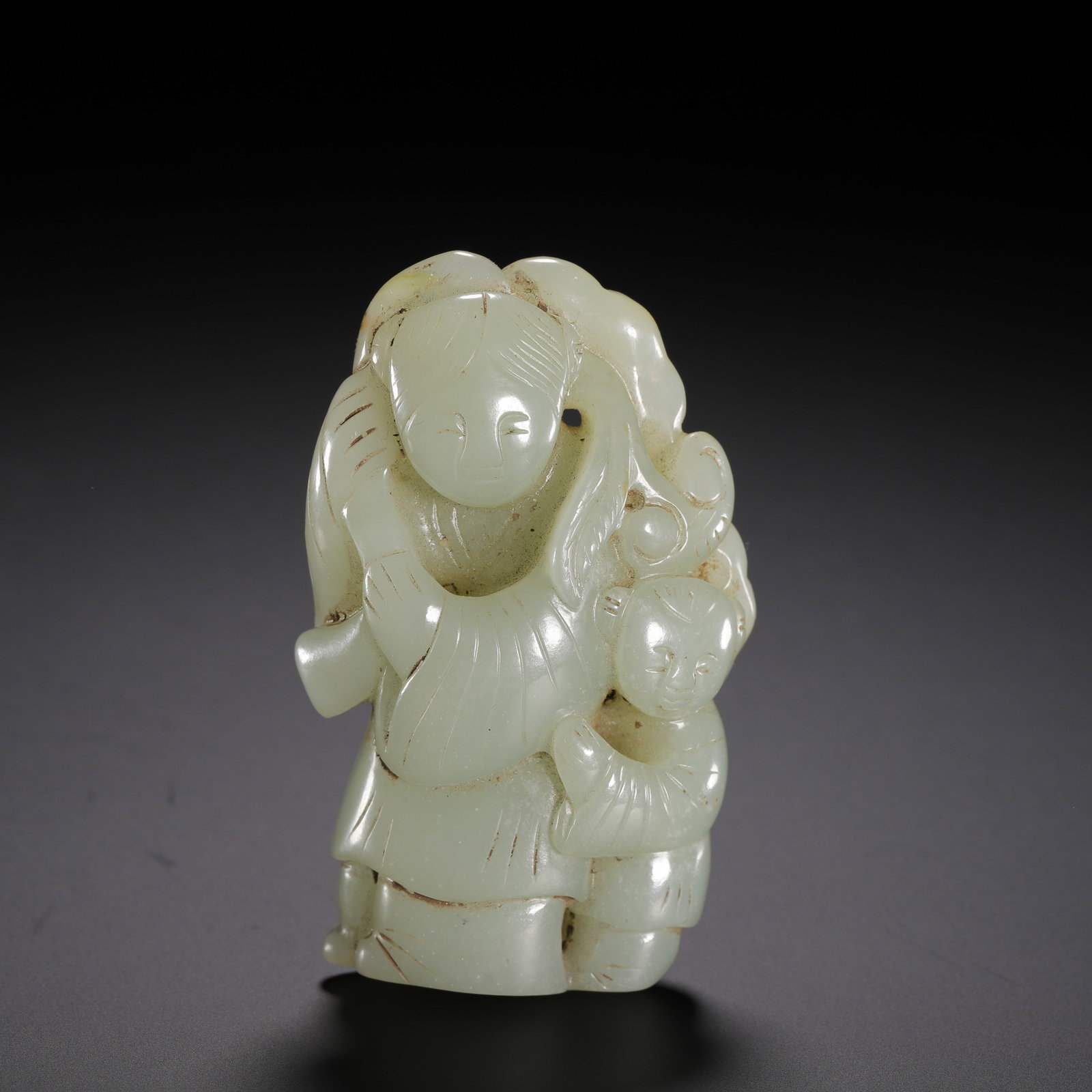 Hetian Jade Boy: Length 4cm Height 7cm