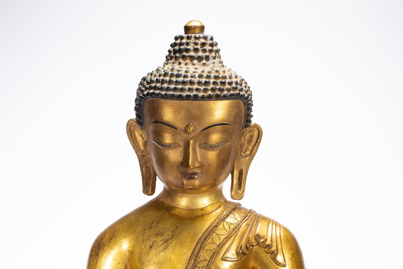 Gilded bronze Buddha statue - 2