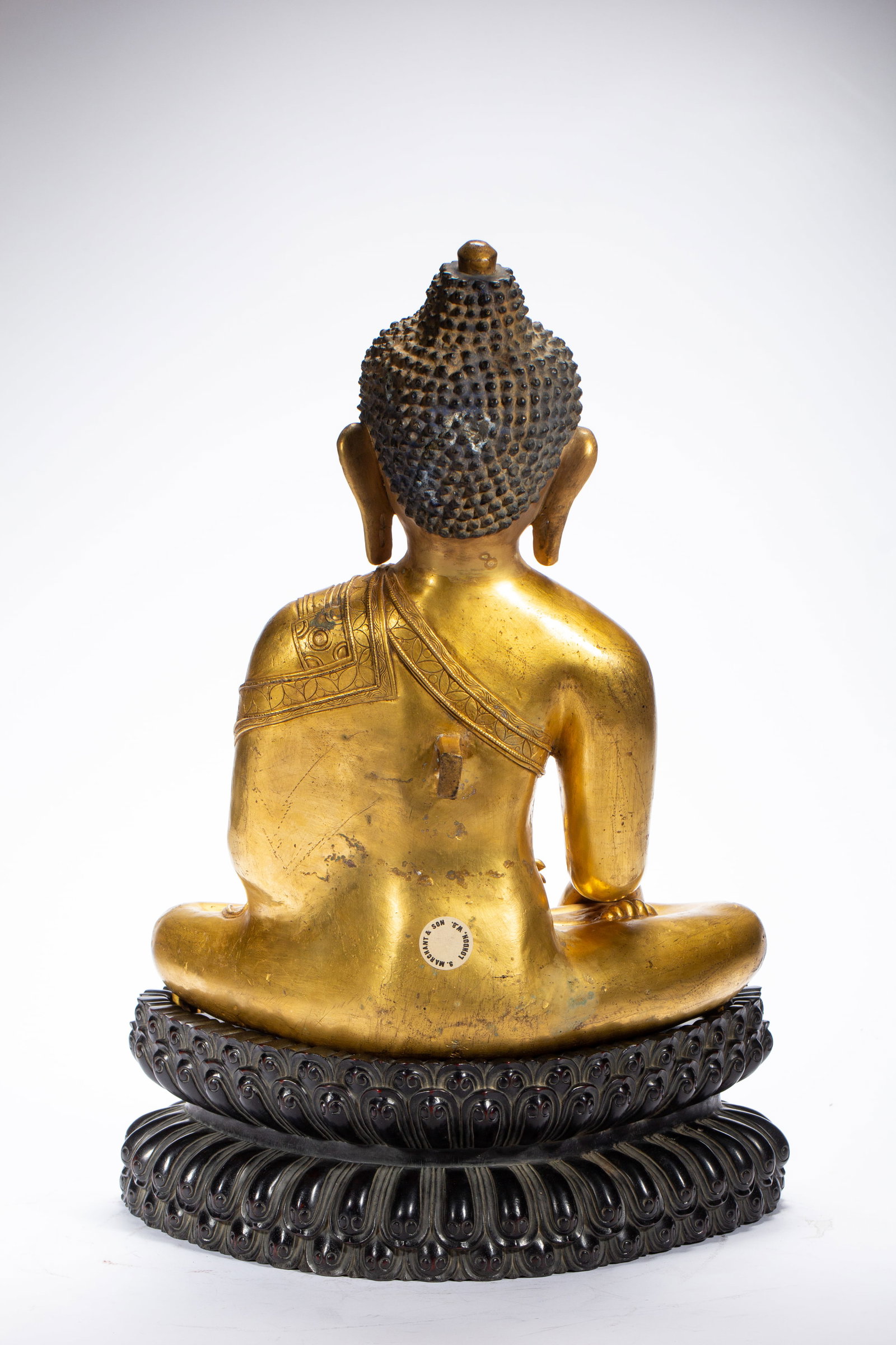 Gilded bronze Buddha statue - 7