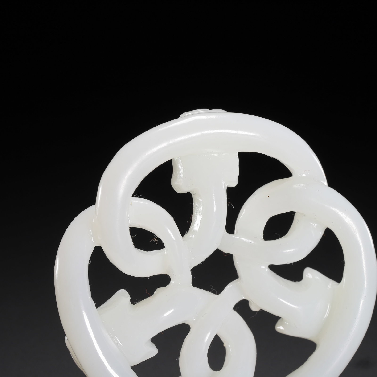 Hetian white jade dragon pattern pendant - 5