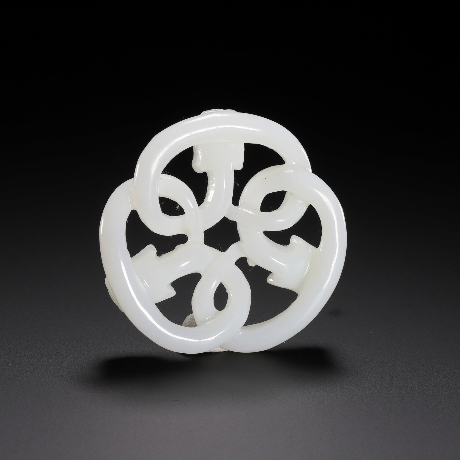 Hetian white jade dragon pattern pendant - 8
