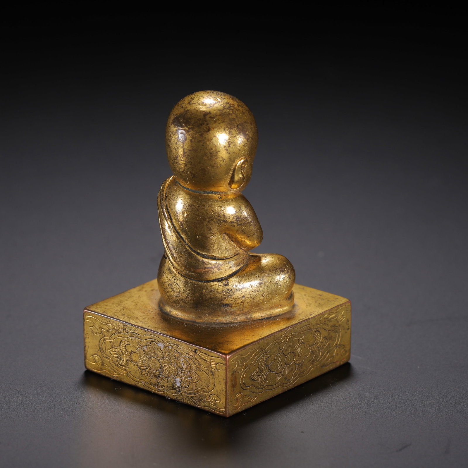 Gilded bronze seal - 4