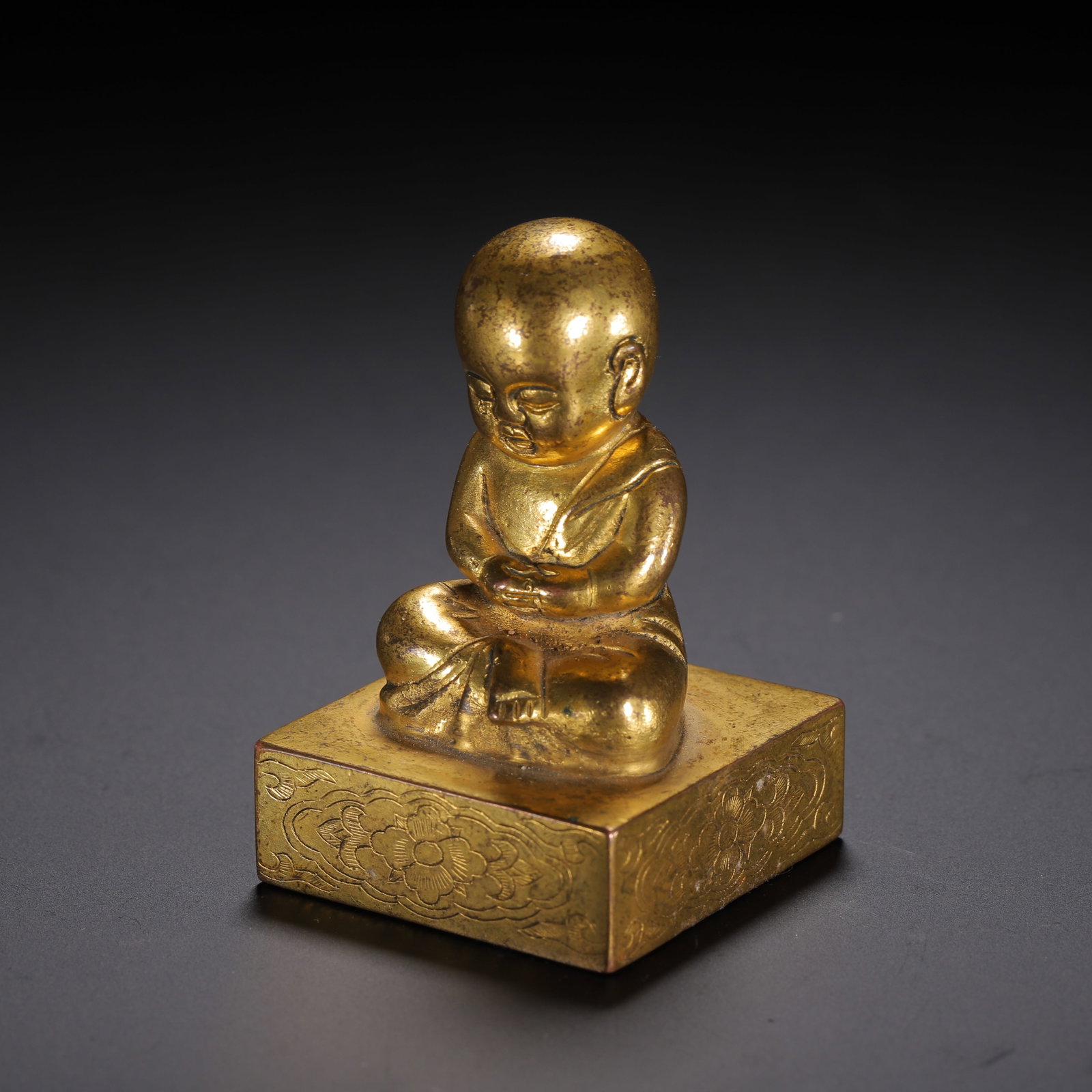 Gilded bronze seal - 8
