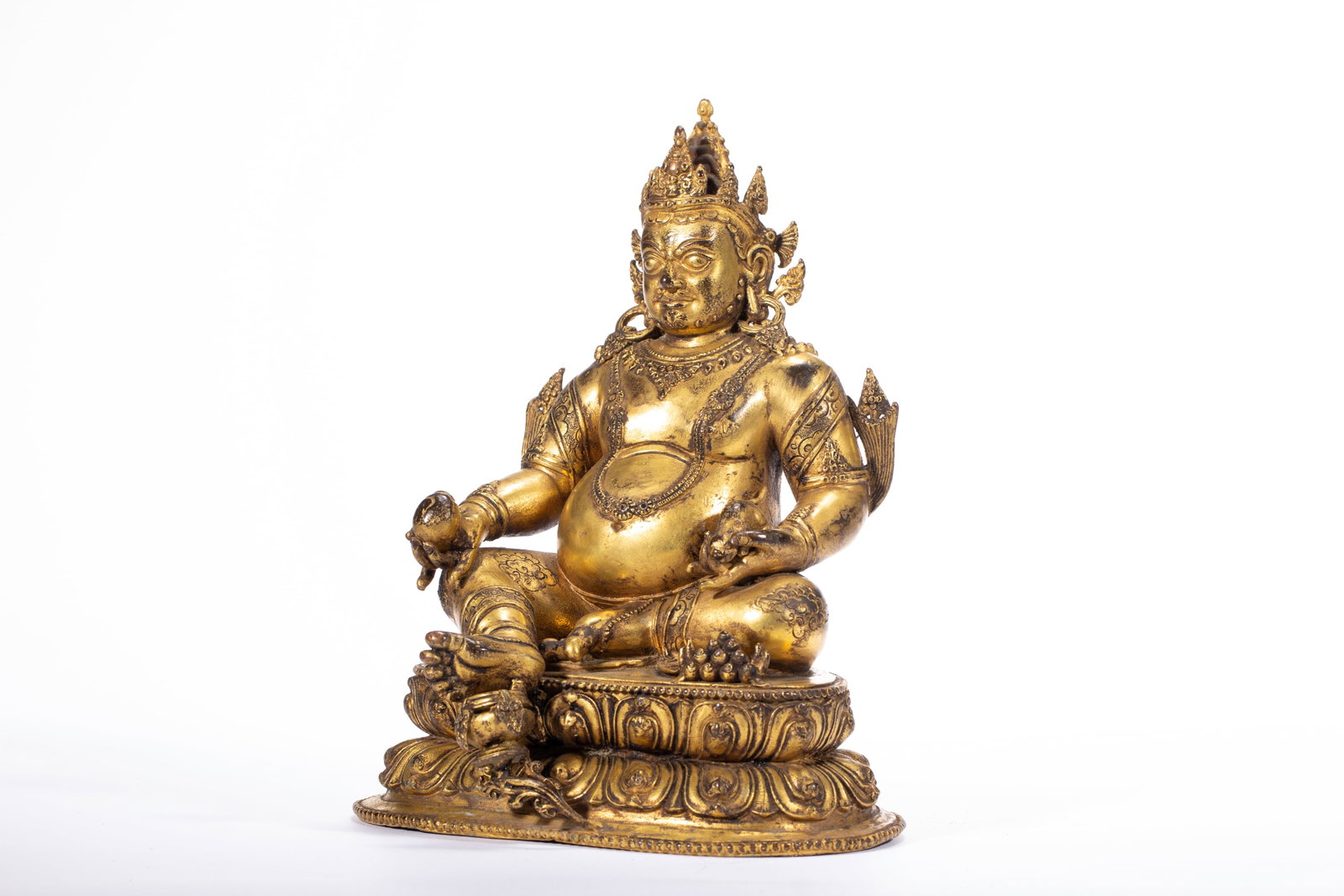 Gilded bronze Buddha statue - 5