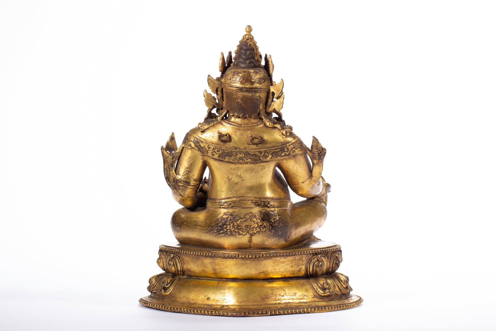 Gilded bronze Buddha statue - 8