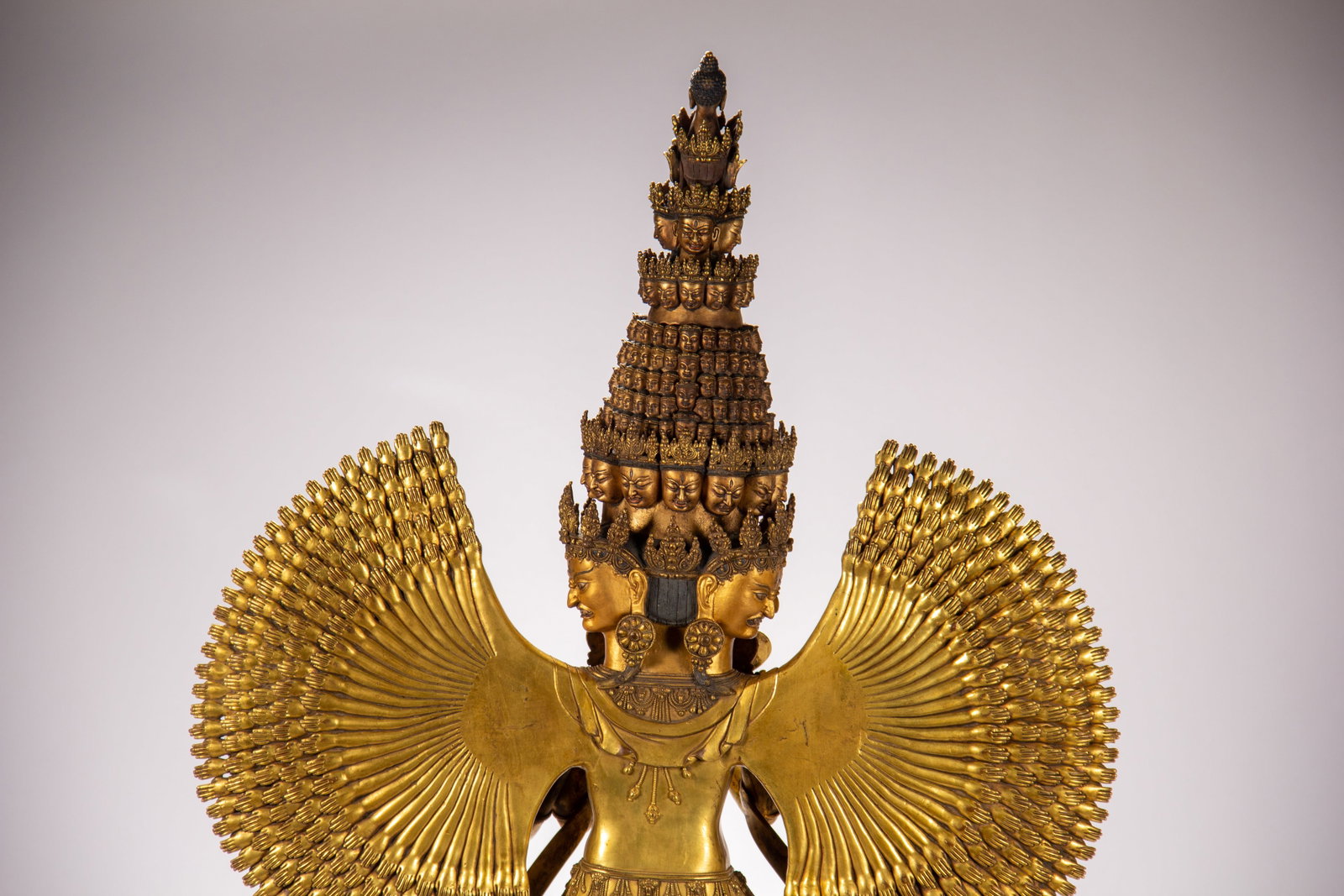 Gilded bronze Buddha statue - 11