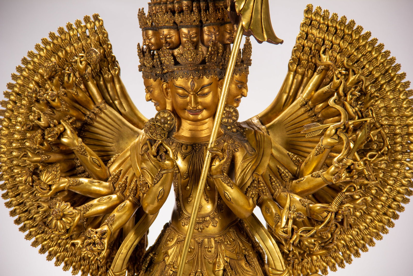 Gilded bronze Buddha statue - 2