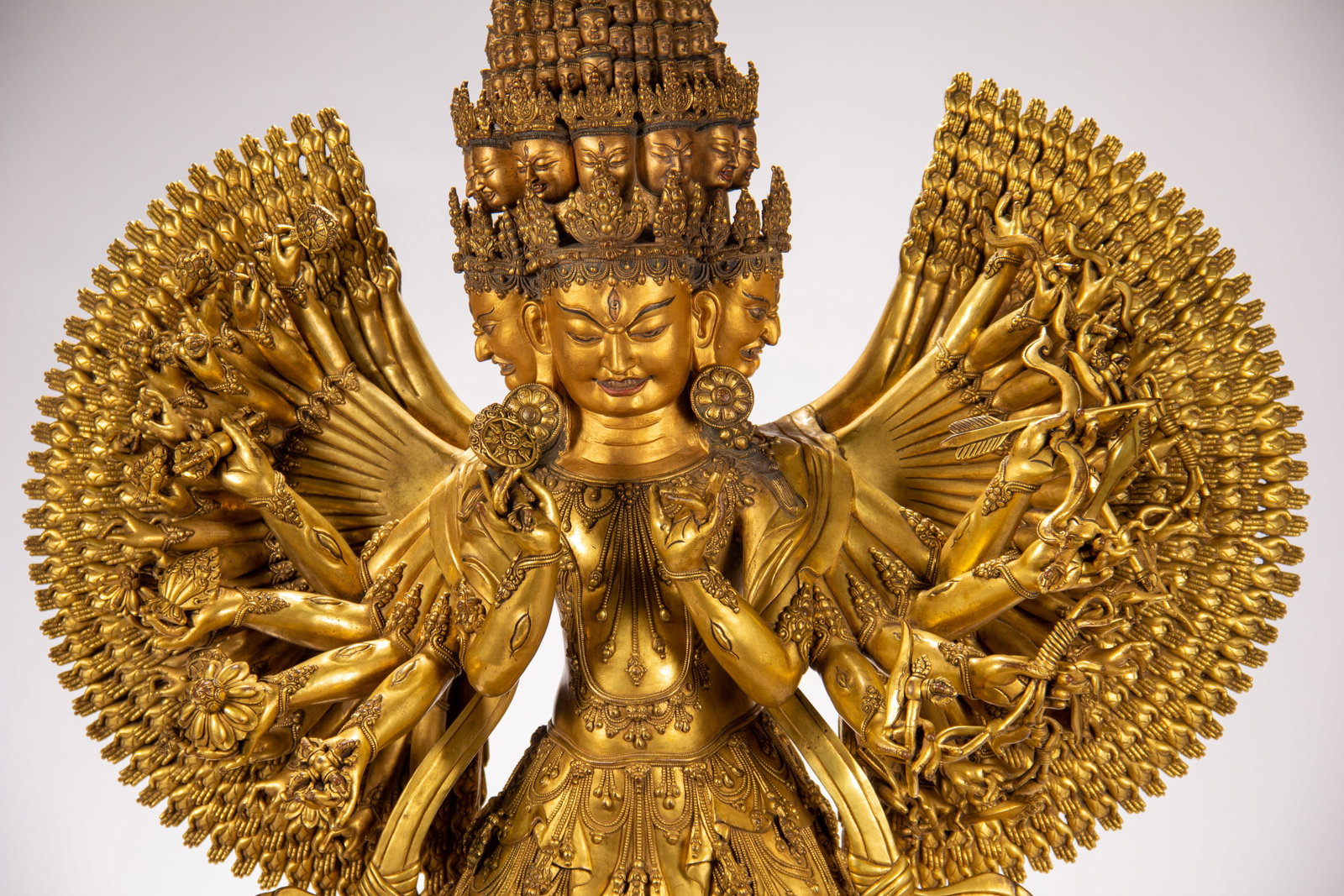 Gilded bronze Buddha statue - 3