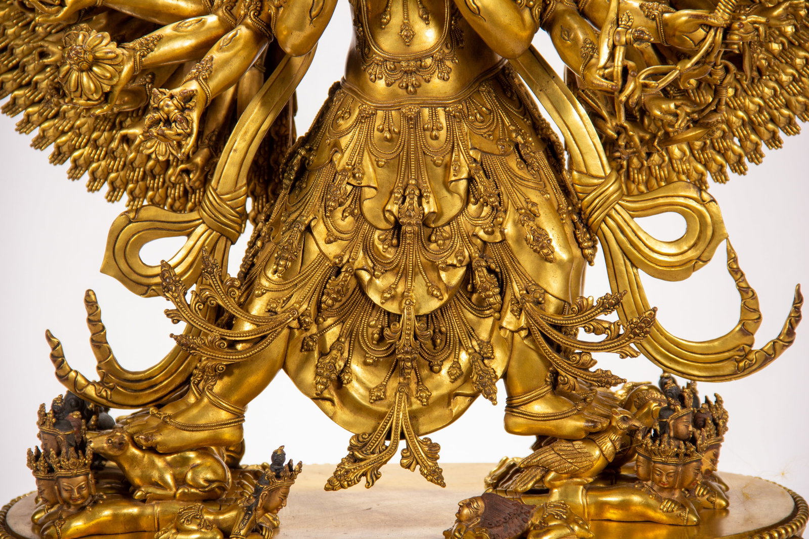 Gilded bronze Buddha statue - 5