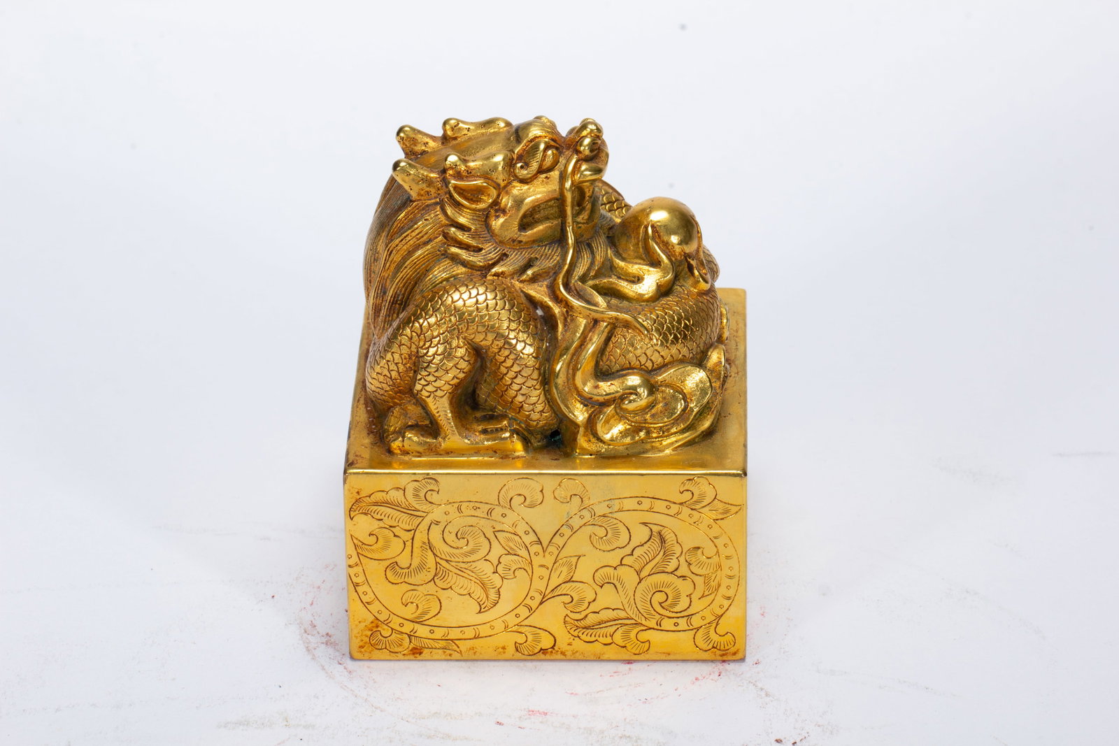 Gilded bronze seal - 4