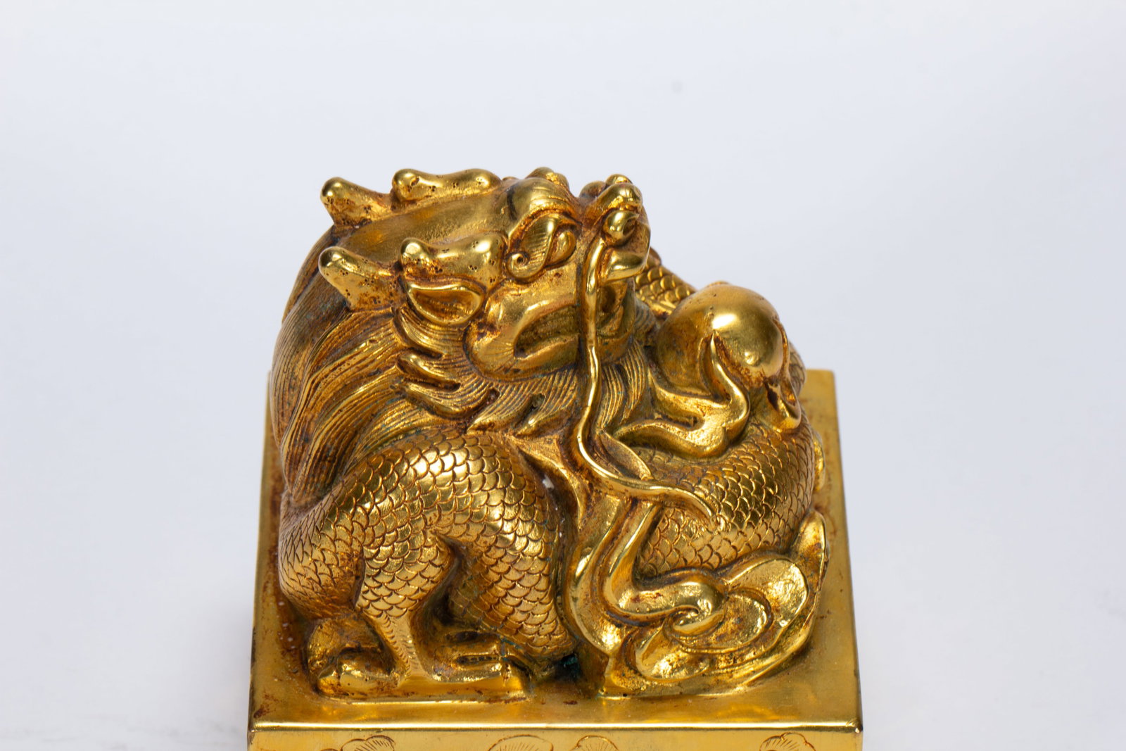 Gilded bronze seal - 5