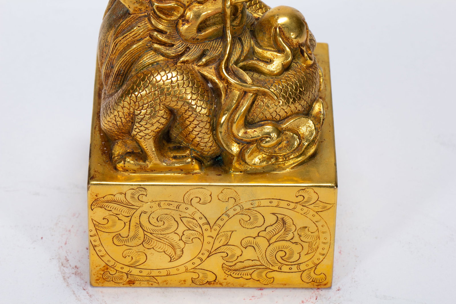 Gilded bronze seal - 6