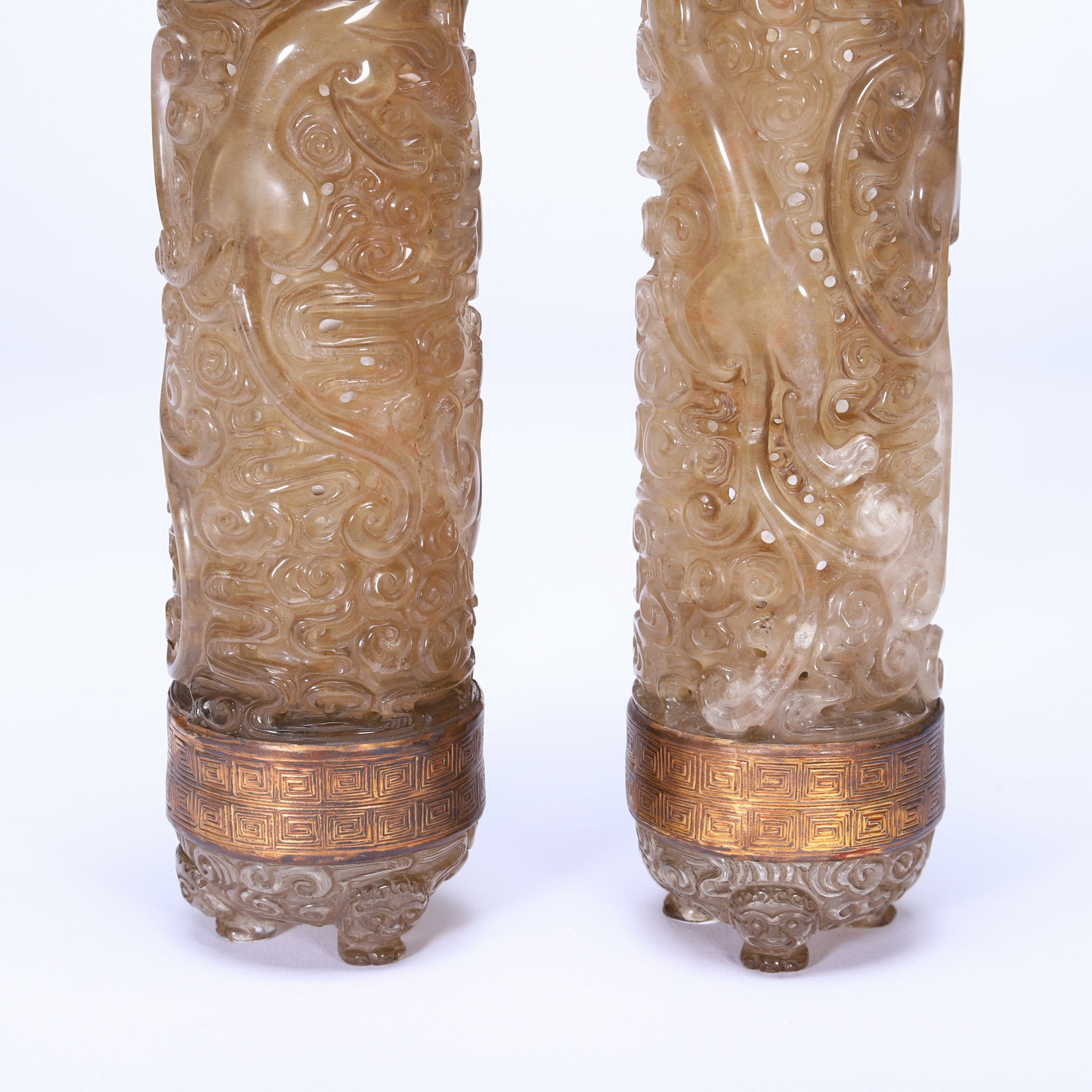 Crystal Dragon Pattern Incense Holder - 3
