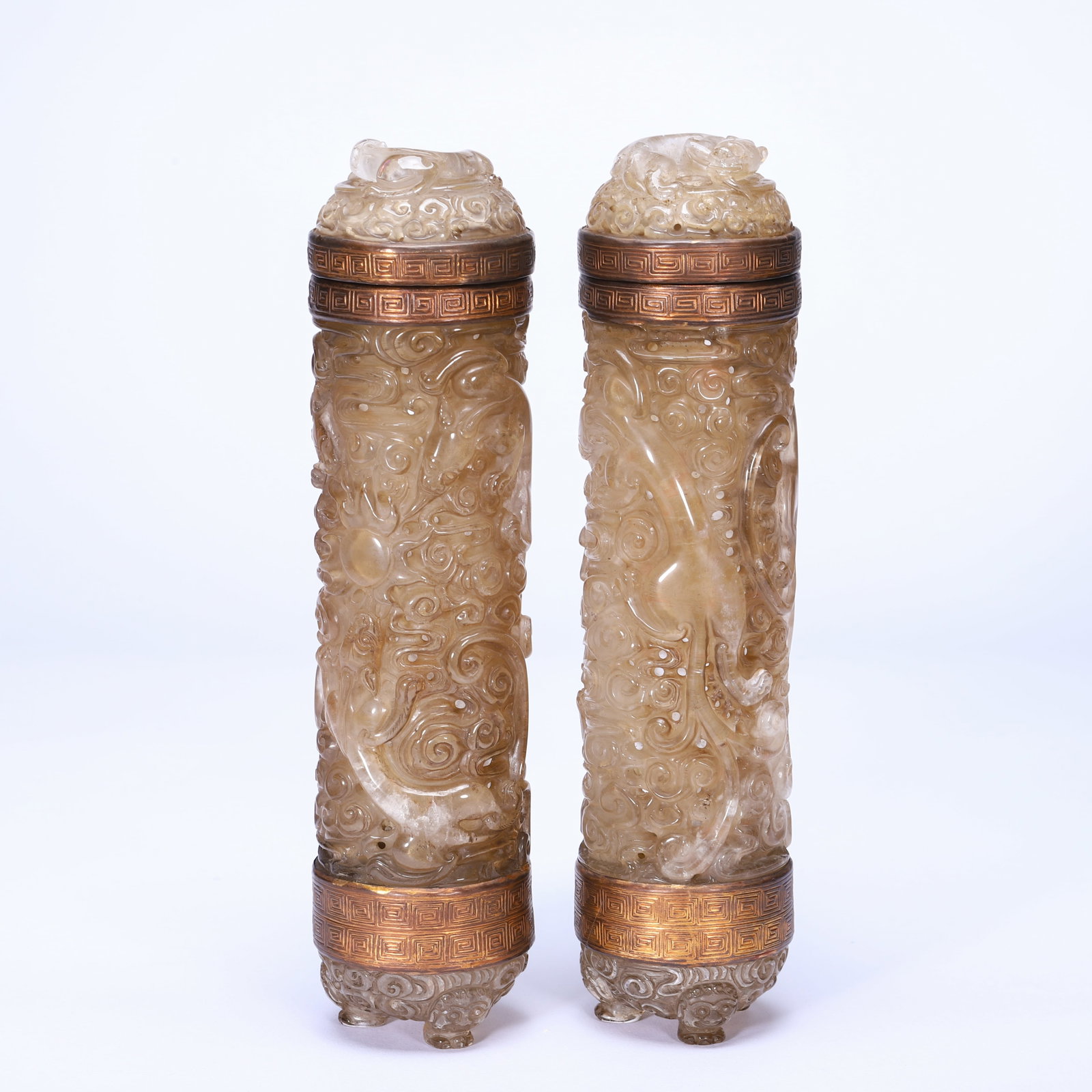 Crystal Dragon Pattern Incense Holder - 4