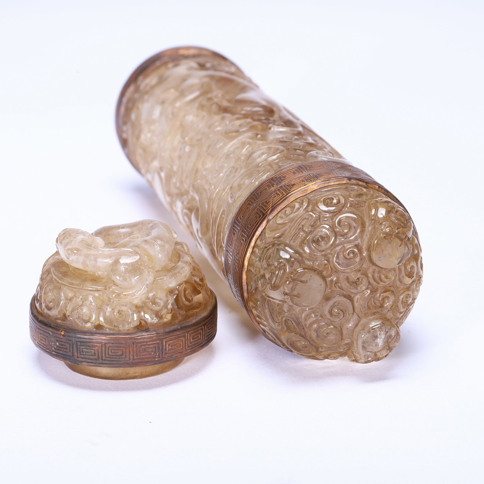 Crystal Dragon Pattern Incense Holder - 8