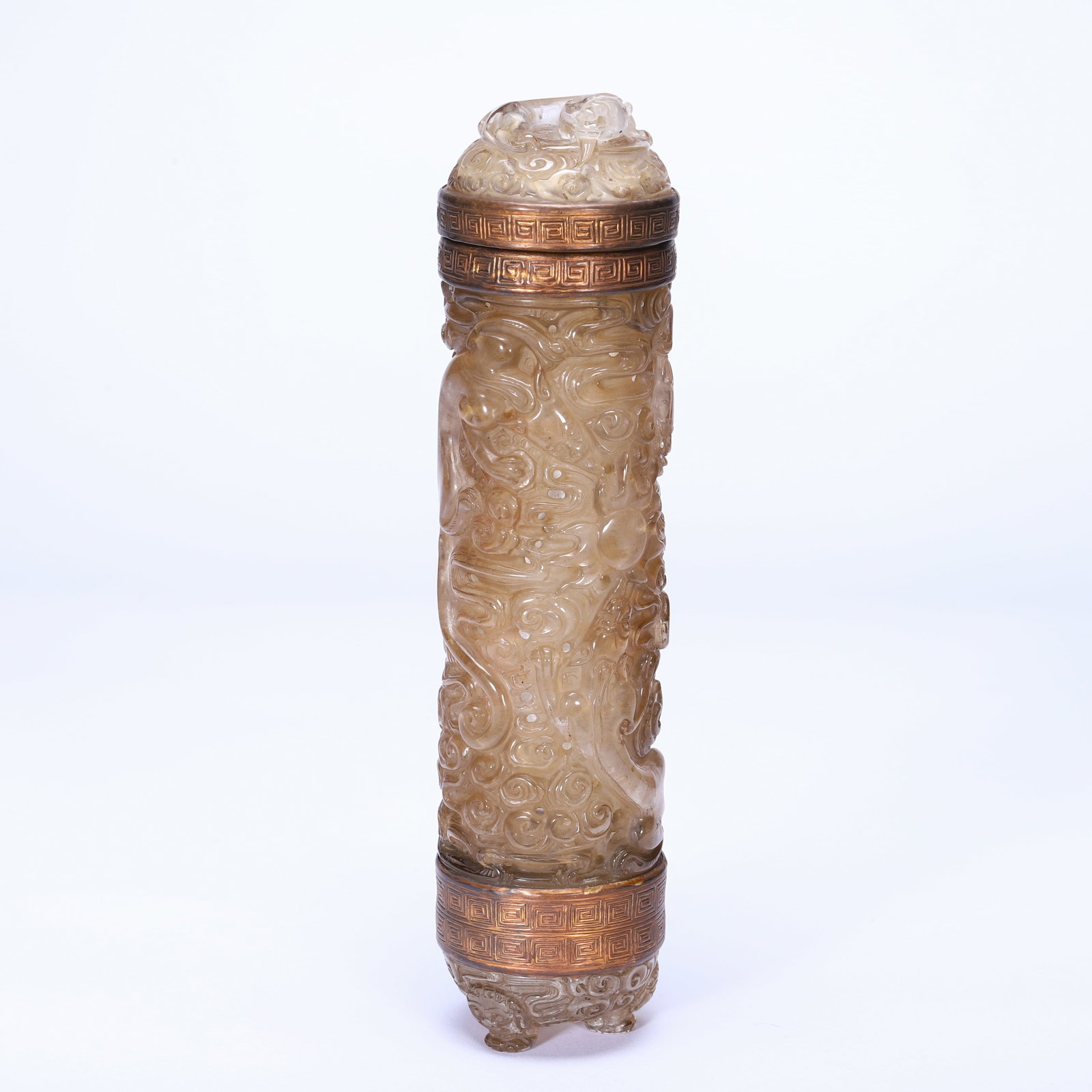 Crystal Dragon Pattern Incense Holder - 9