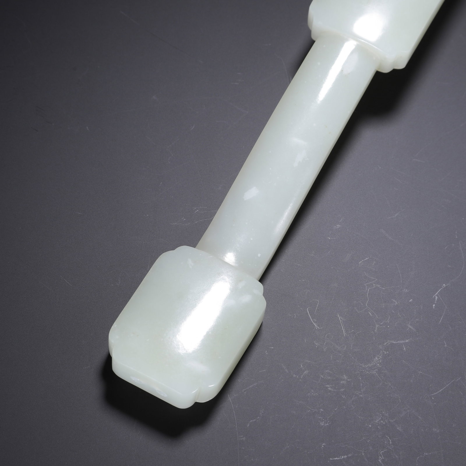 Hetian white jade ruyi - 4