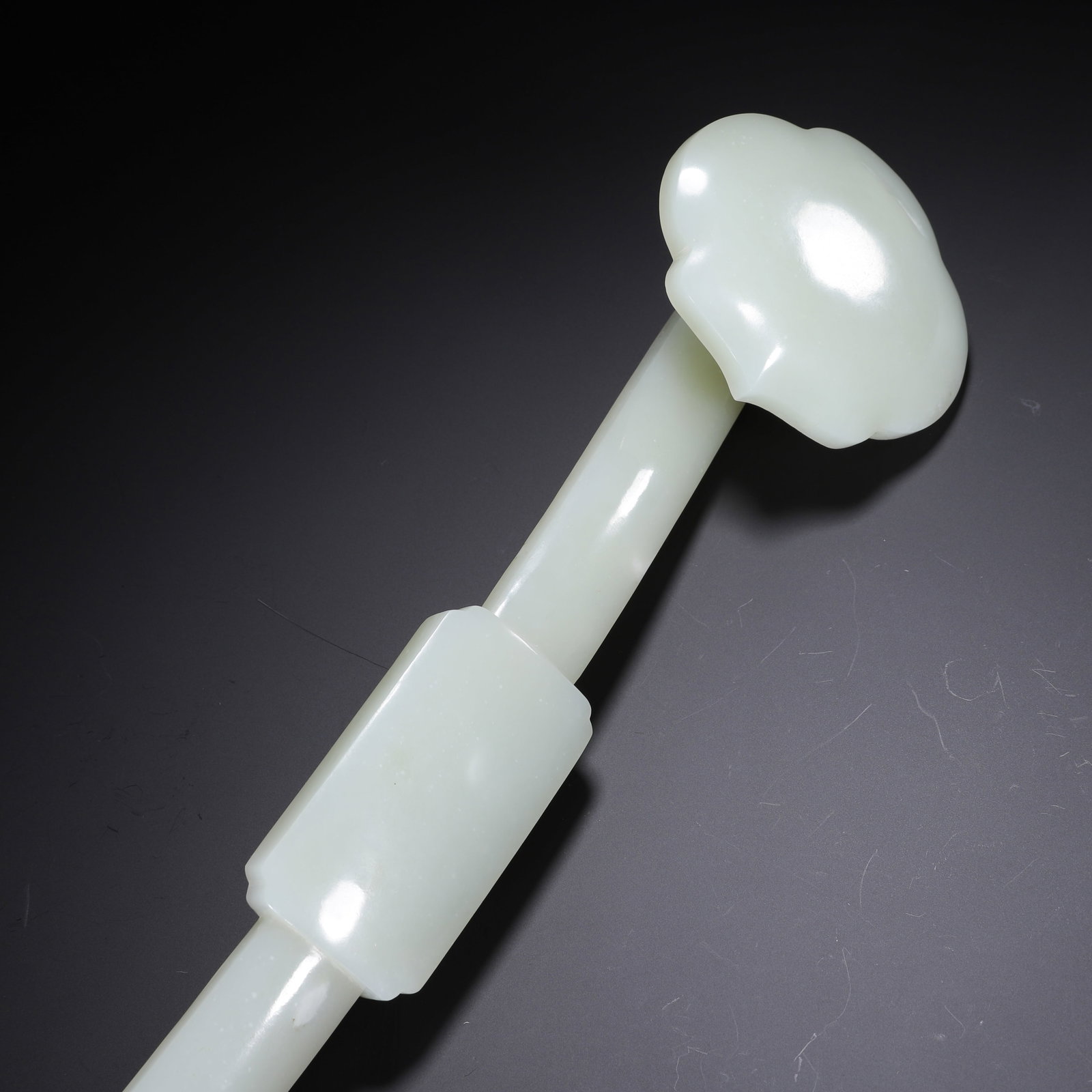 Hetian white jade ruyi - 6