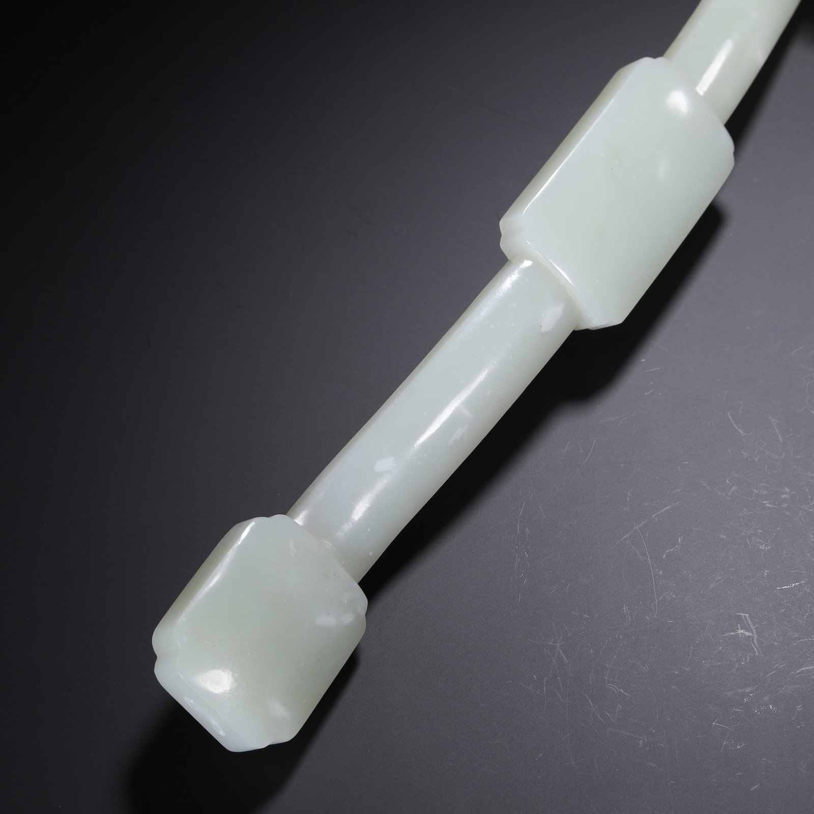 Hetian white jade ruyi - 7
