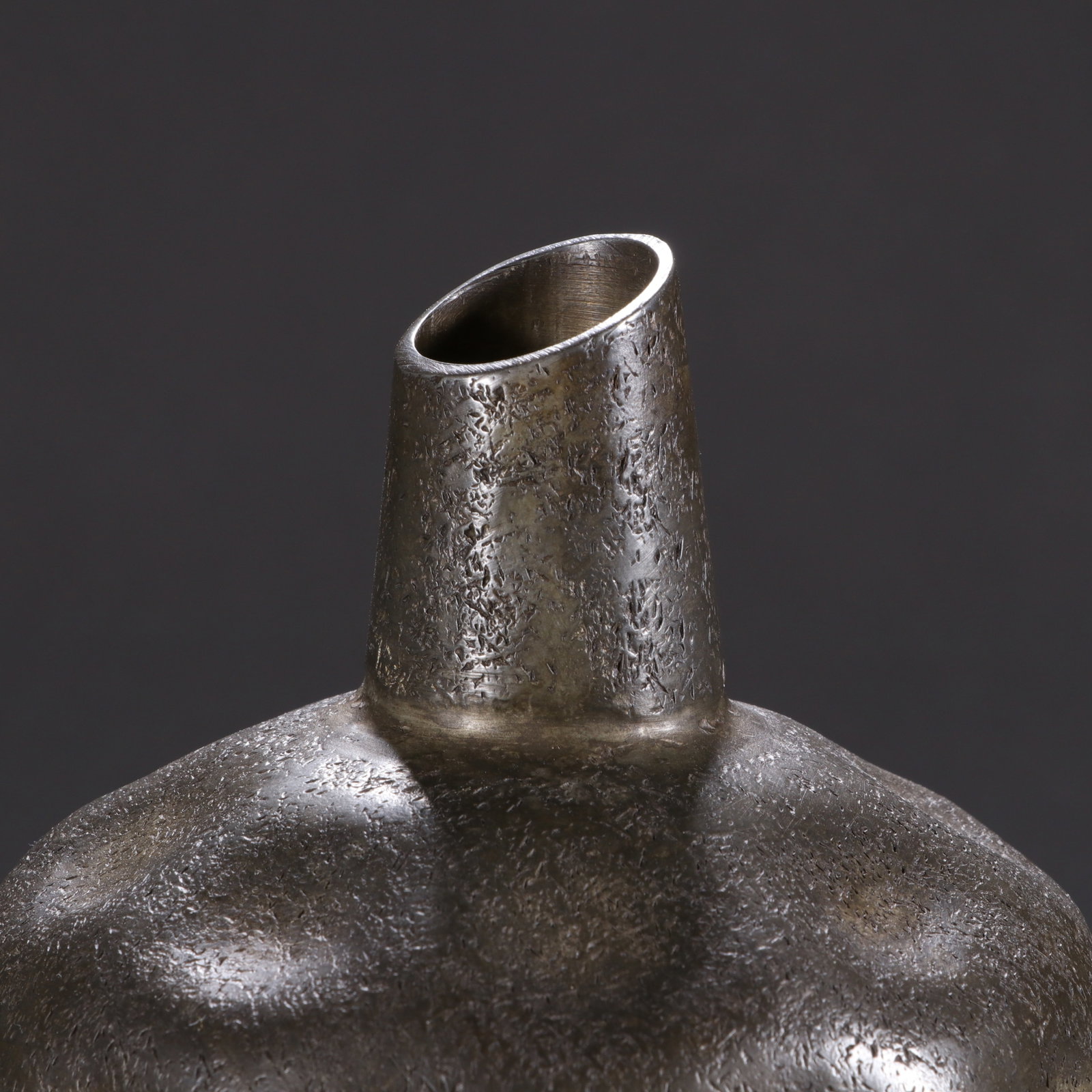 Pewter flower vase - 2