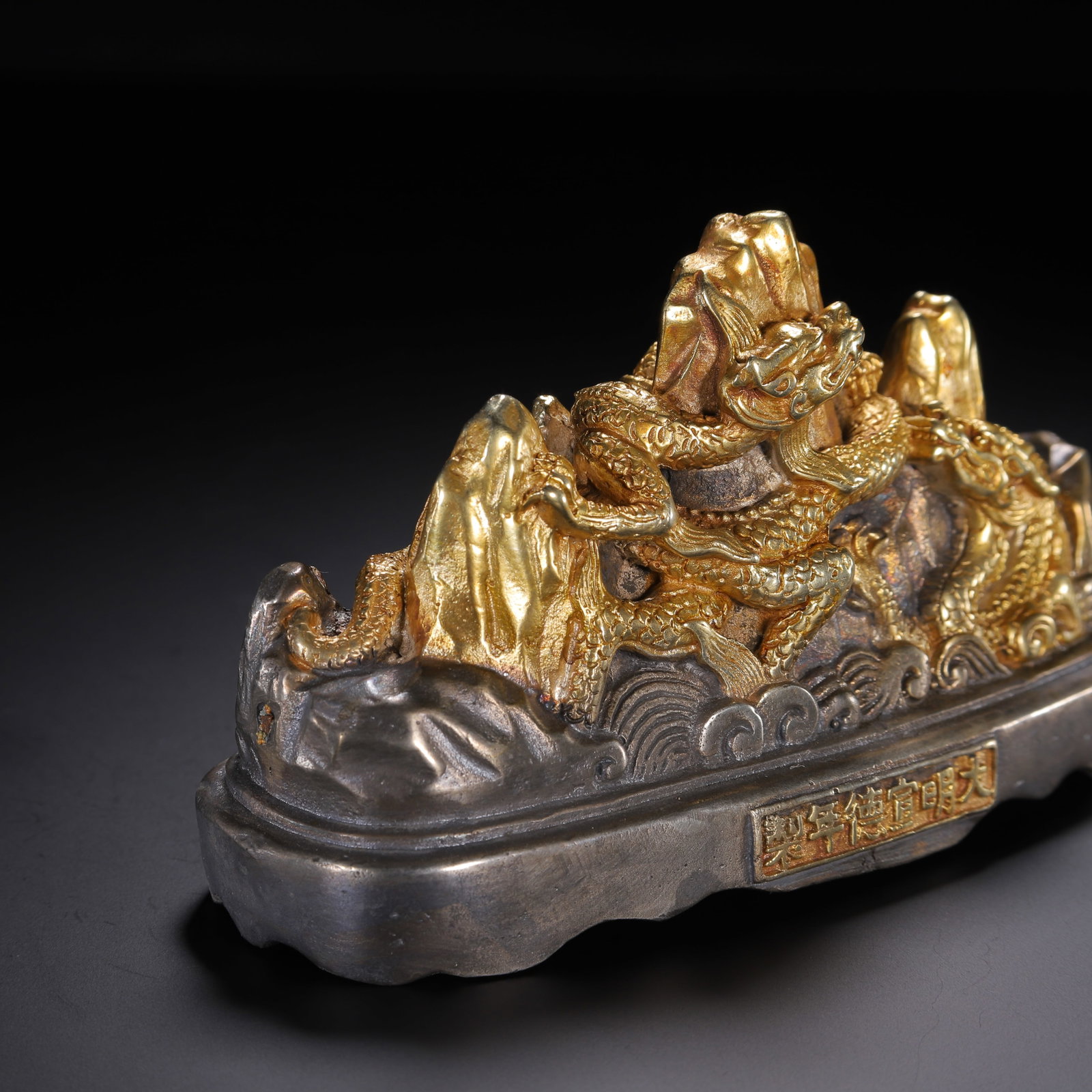 Gilded bronze pen holder - 5