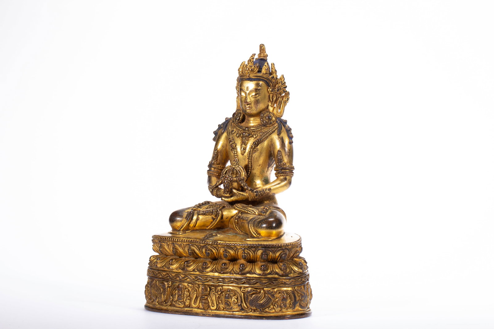 Gilded bronze Buddha statue - 5